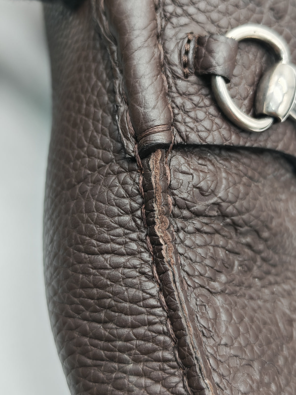 Gucci Leather Driver Loafers in Brown Morsetto Detail Size 7 (25 cm)