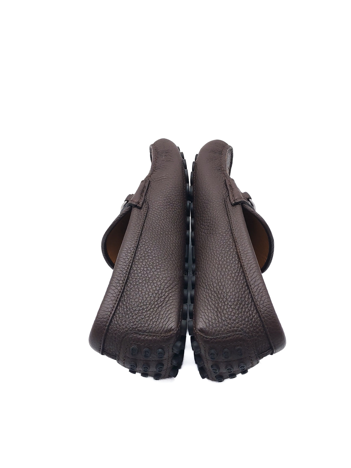 Gucci Leather Driver Loafers in Brown Morsetto Detail Size 7 (25 cm)