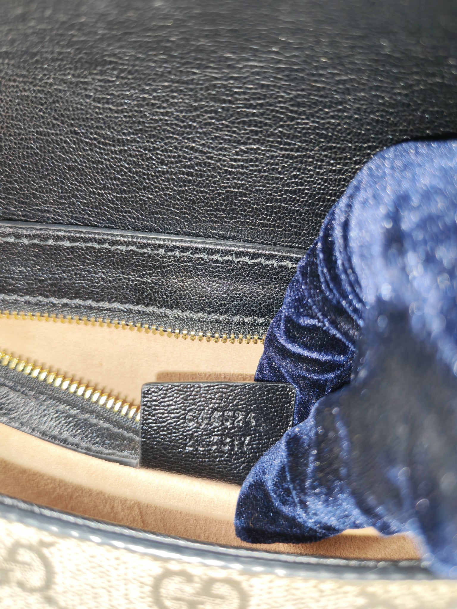 Gucci Padlock Saddle Bag in GG Supreme Monogram Canvas and Gold Hardware