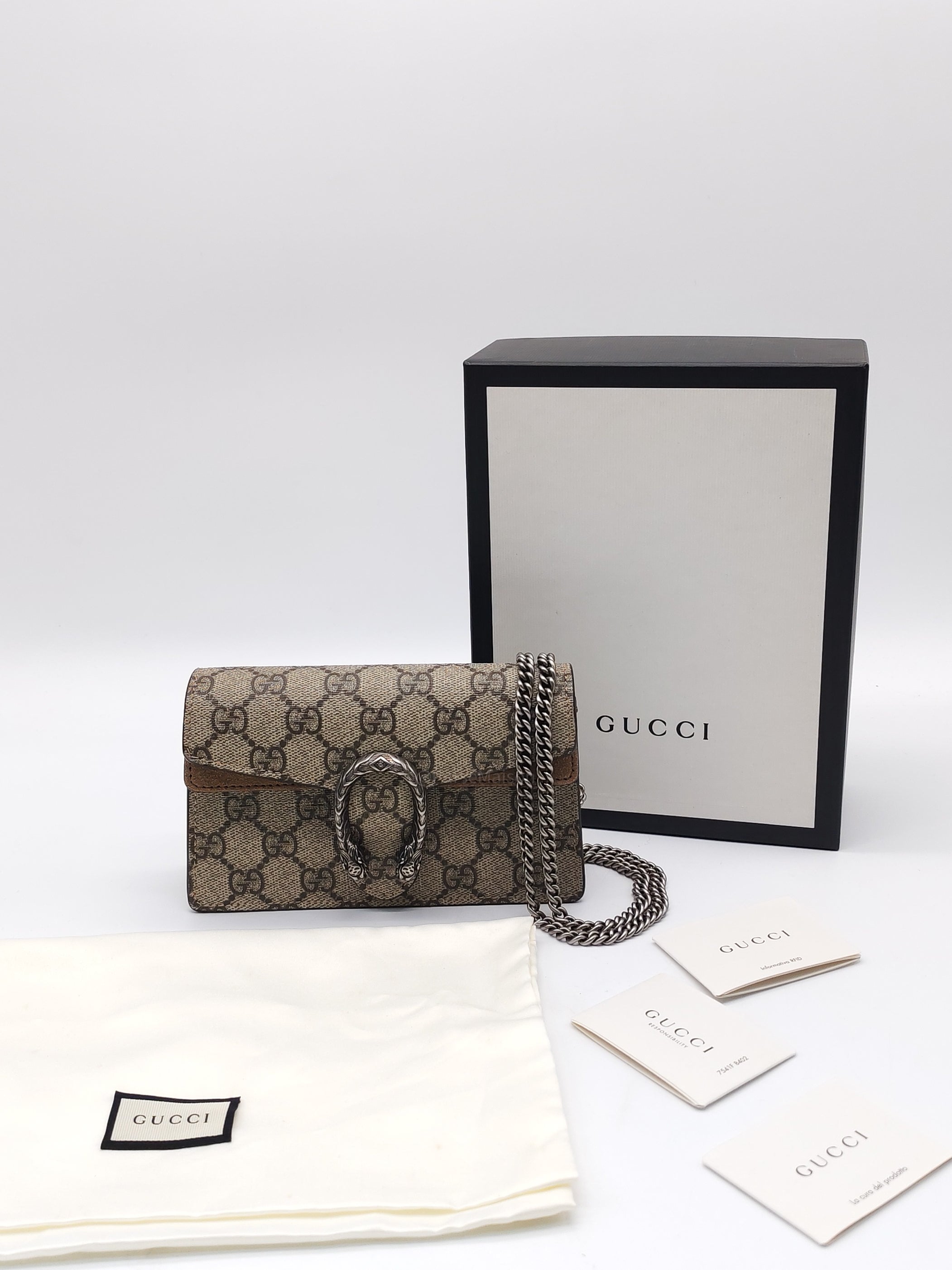 Gucci Super Mini Dionysus GG Supreme Canvas