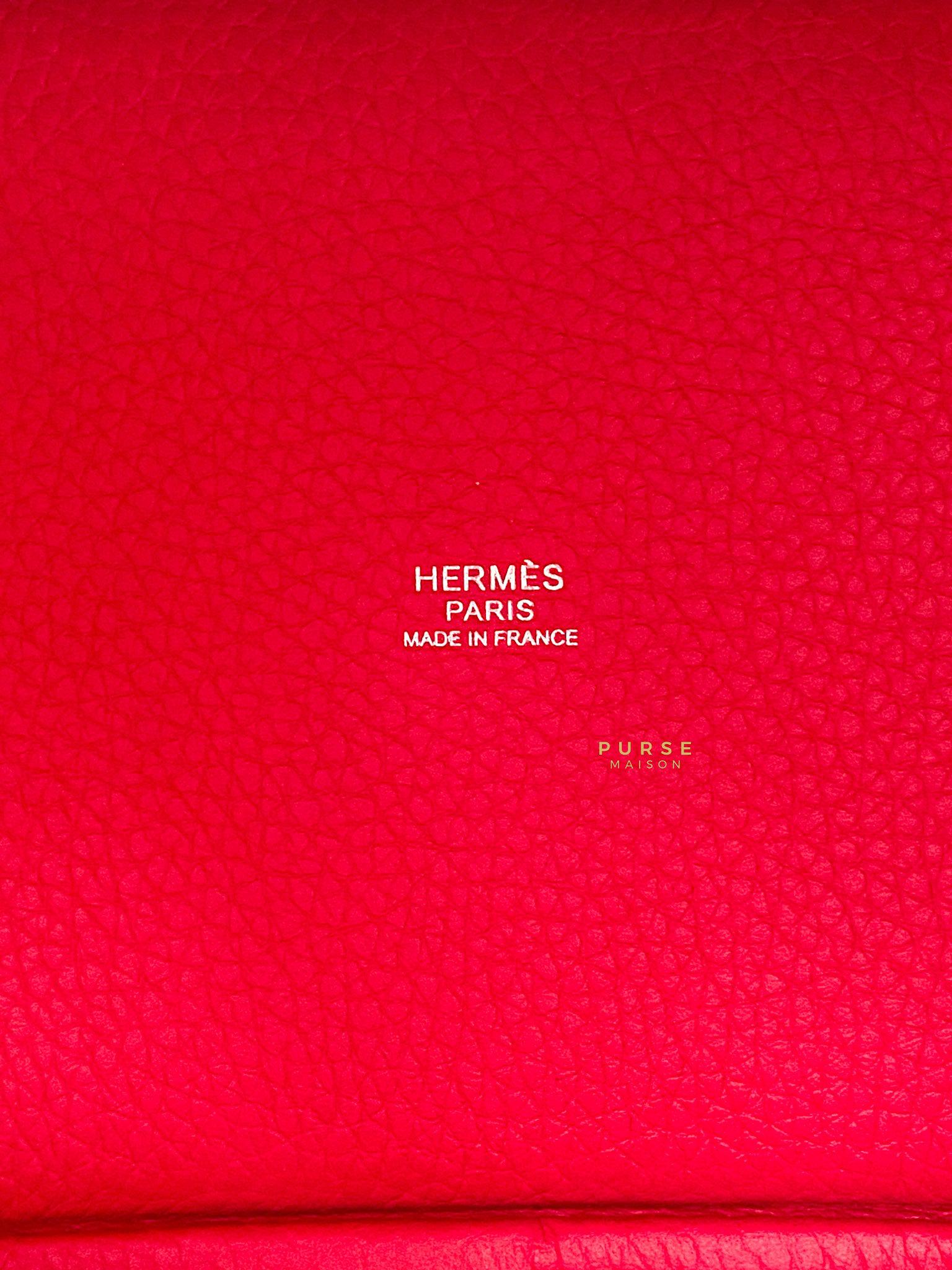 Hermes Picotin Lock 18 Monochrome Rose Mexico Clemence Leather Stamp U