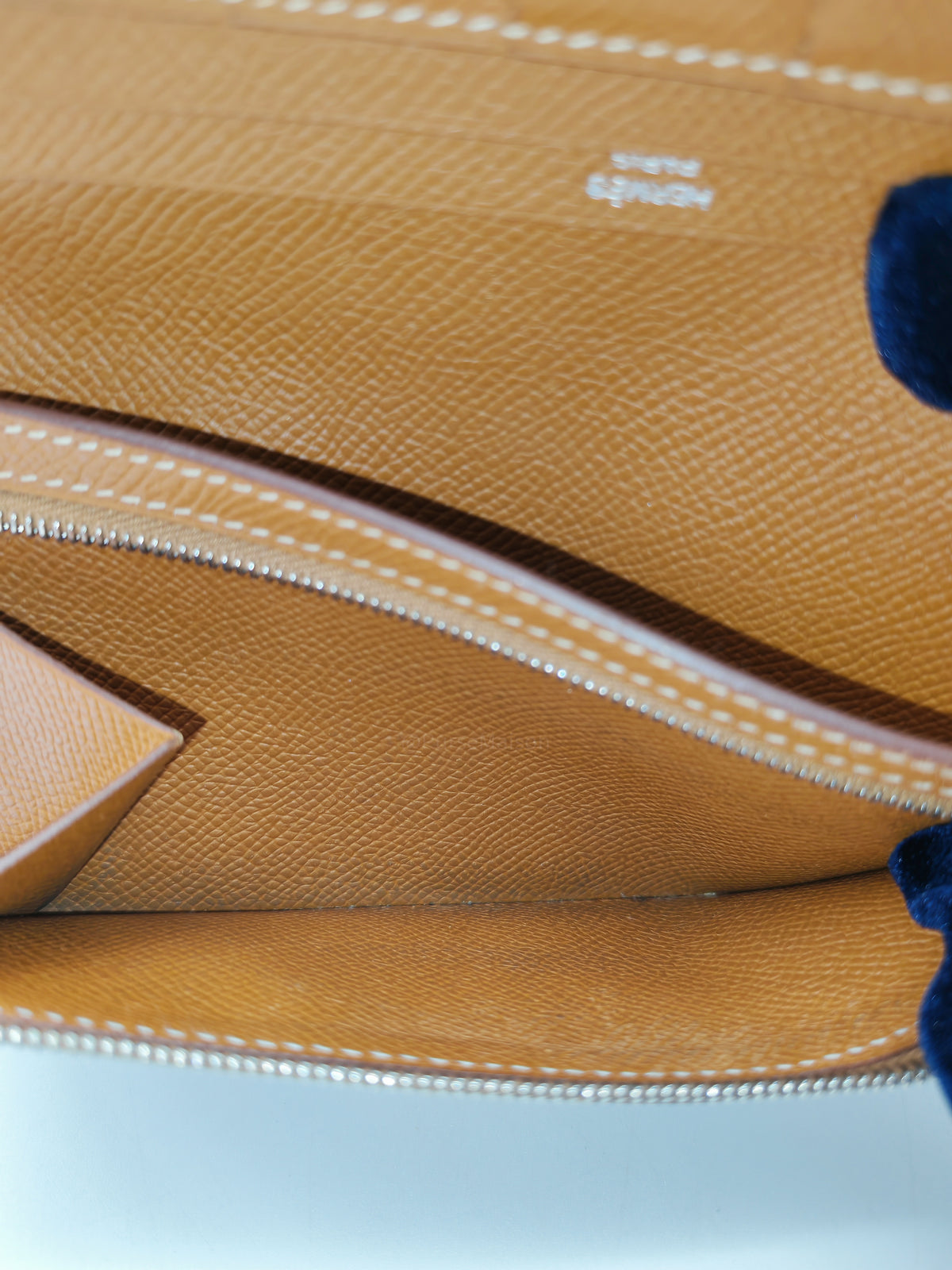 Hermes Bearn Long Wallet in Gold Epsom Leather Palladium Hardware Stamp M Square (2009)