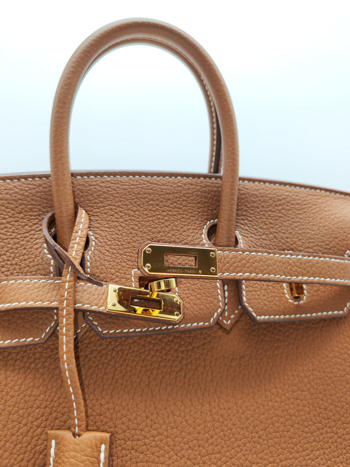 Hermes Birkin 25 in Gold Togo Leather Gold Hardware Stamp B (2023)