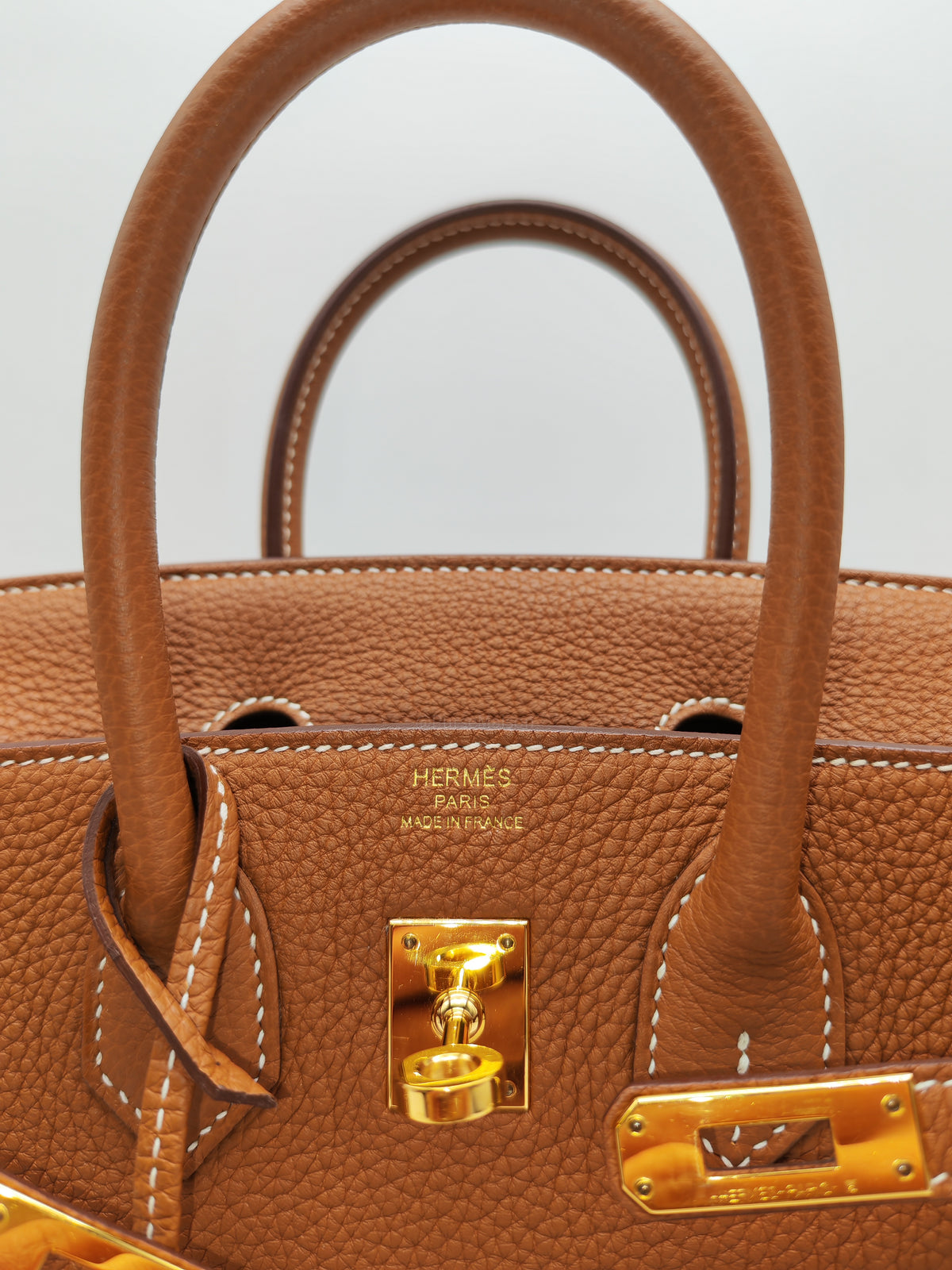 Hermes Birkin 25 in Gold Togo Leather Gold Hardware Stamp B (2023)
