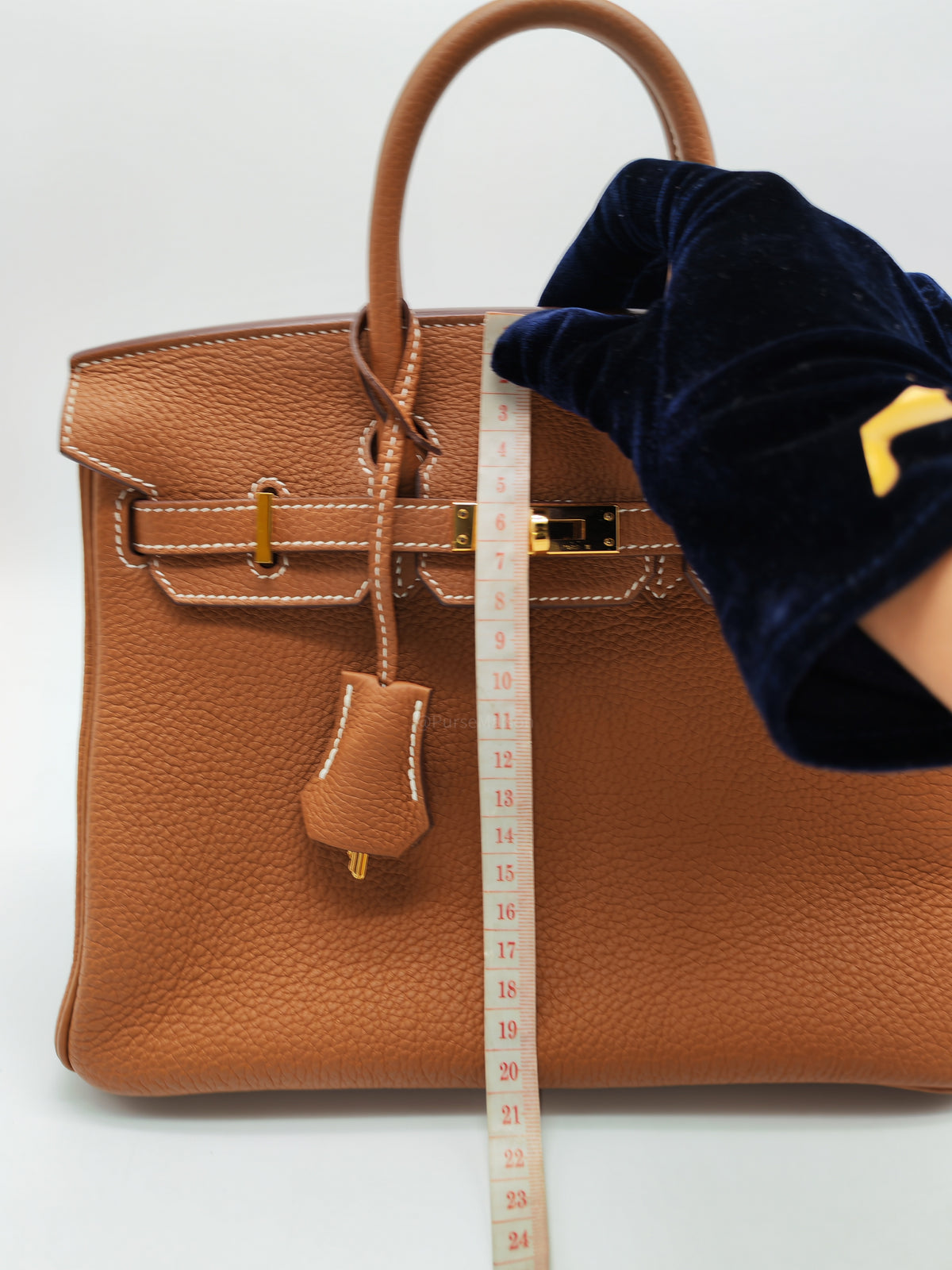 Hermes Birkin 25 in Gold Togo Leather Gold Hardware Stamp B (2023)