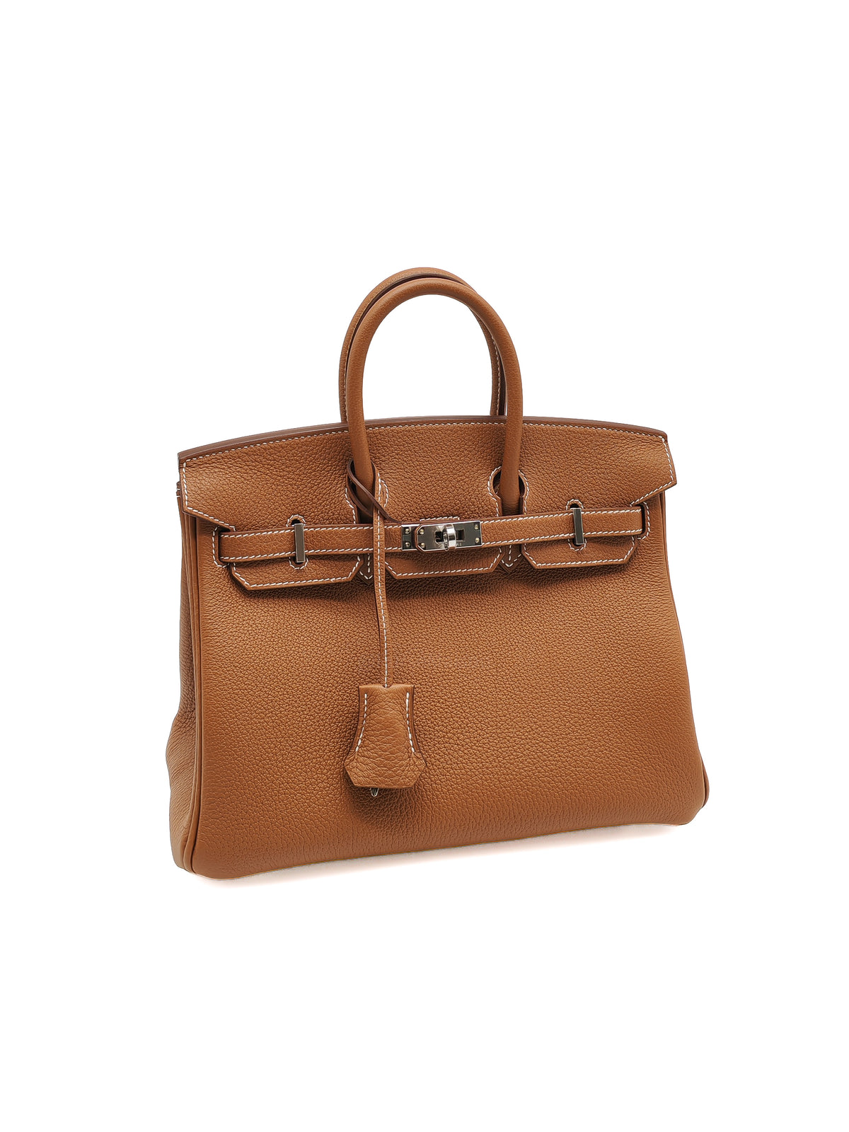 Hermes Birkin 25 in Gold Togo Leather Palladium Hardware Stamp G (2026)