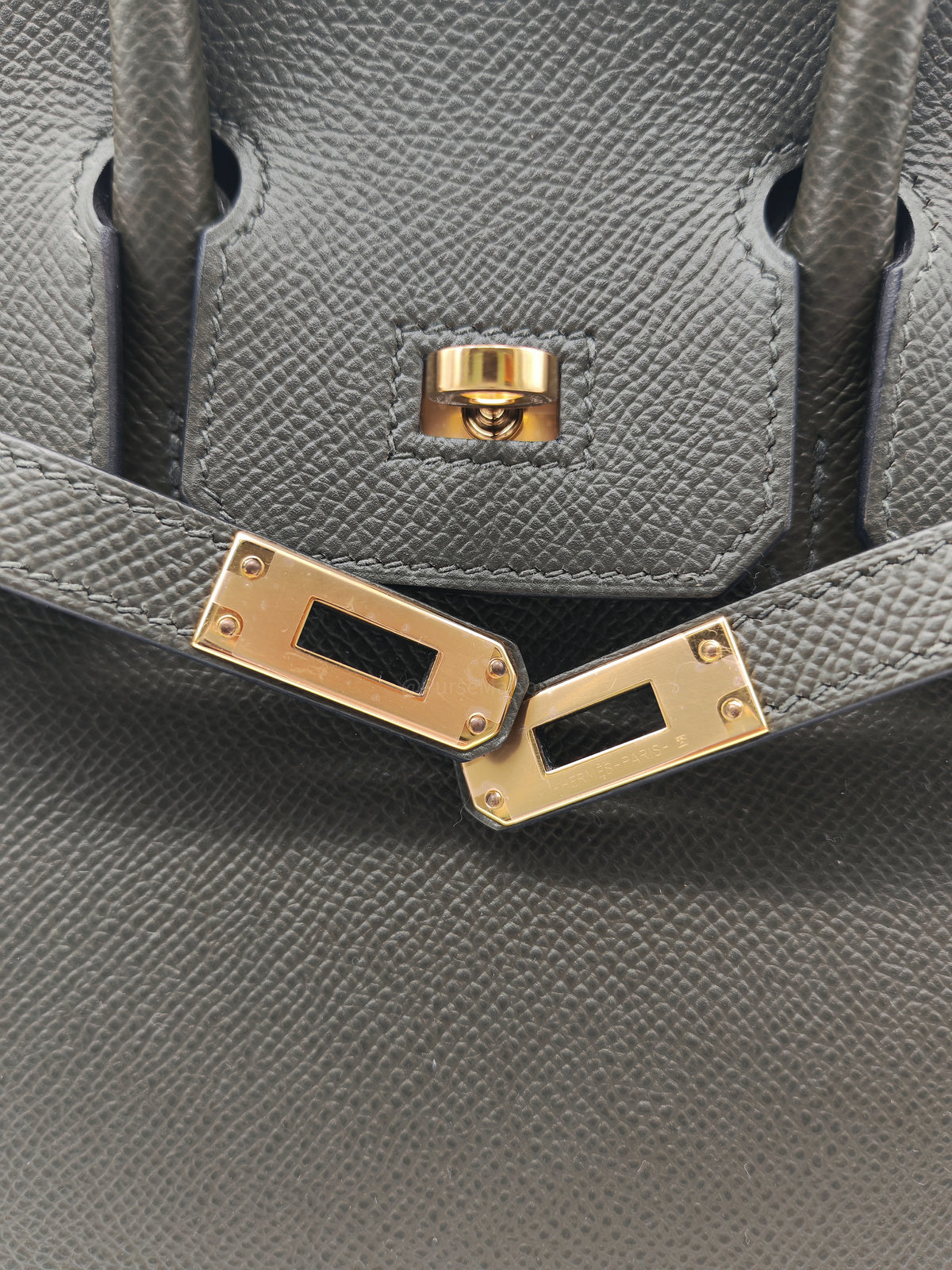 Hermes Birkin 25 Sellier in Vert De Gris Epsom Leather Gold Hardware Stamp Z(2021)