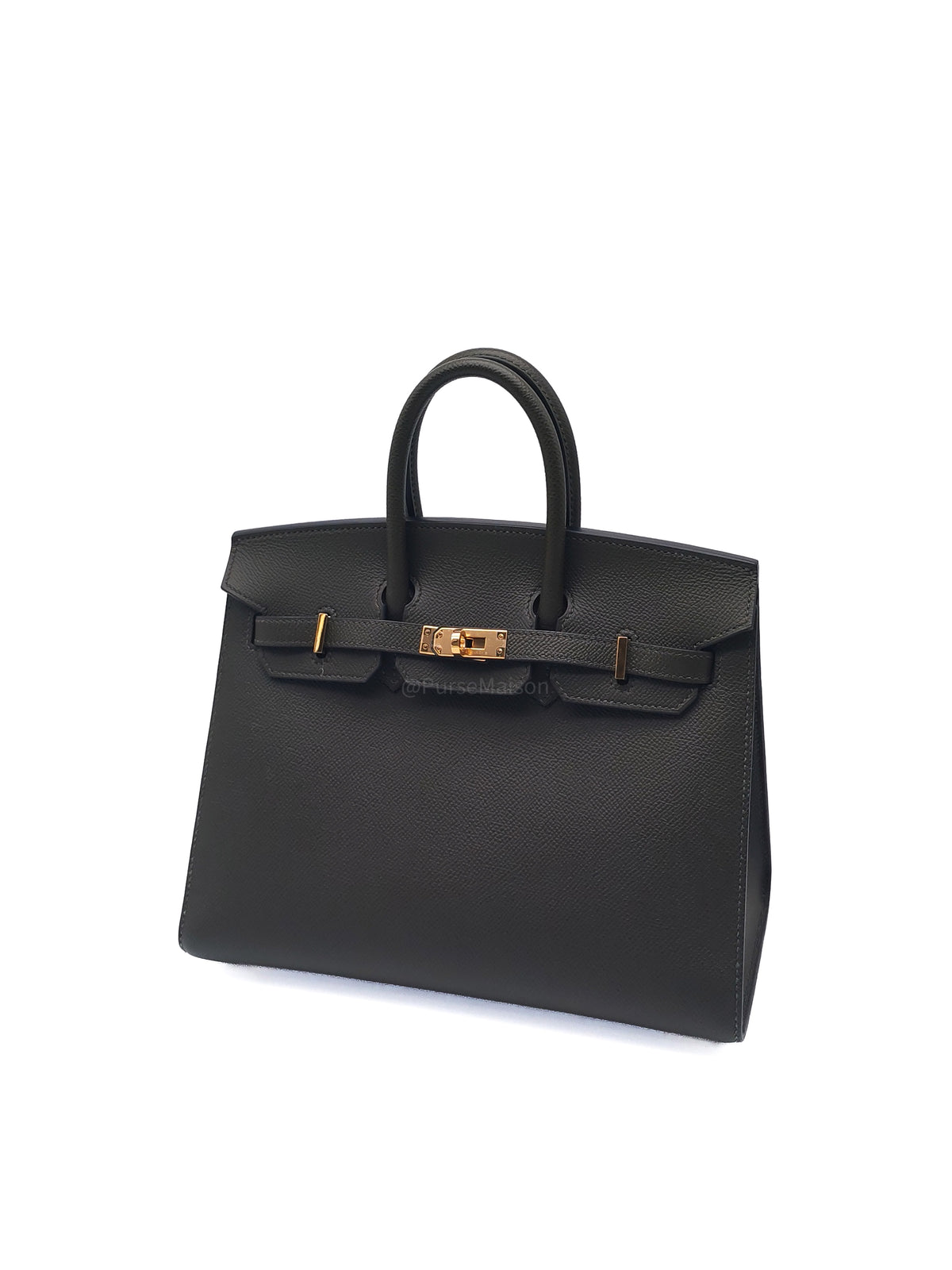 Hermes Birkin 25 Sellier in Vert De Gris Epsom Leather Gold Hardware Stamp Z(2021)