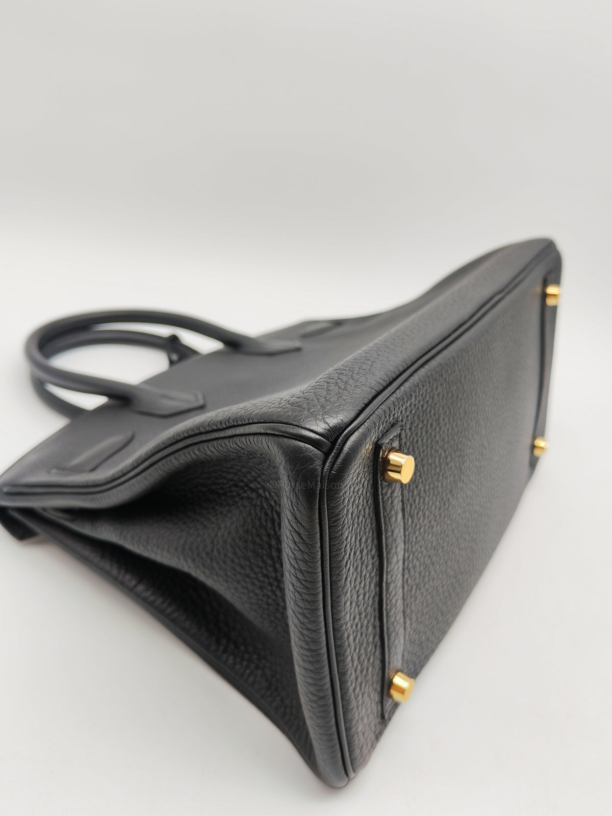 Hermes Birkin 30 Retourne in Black Togo Leather Gold Hardware Stamp Z (2021)