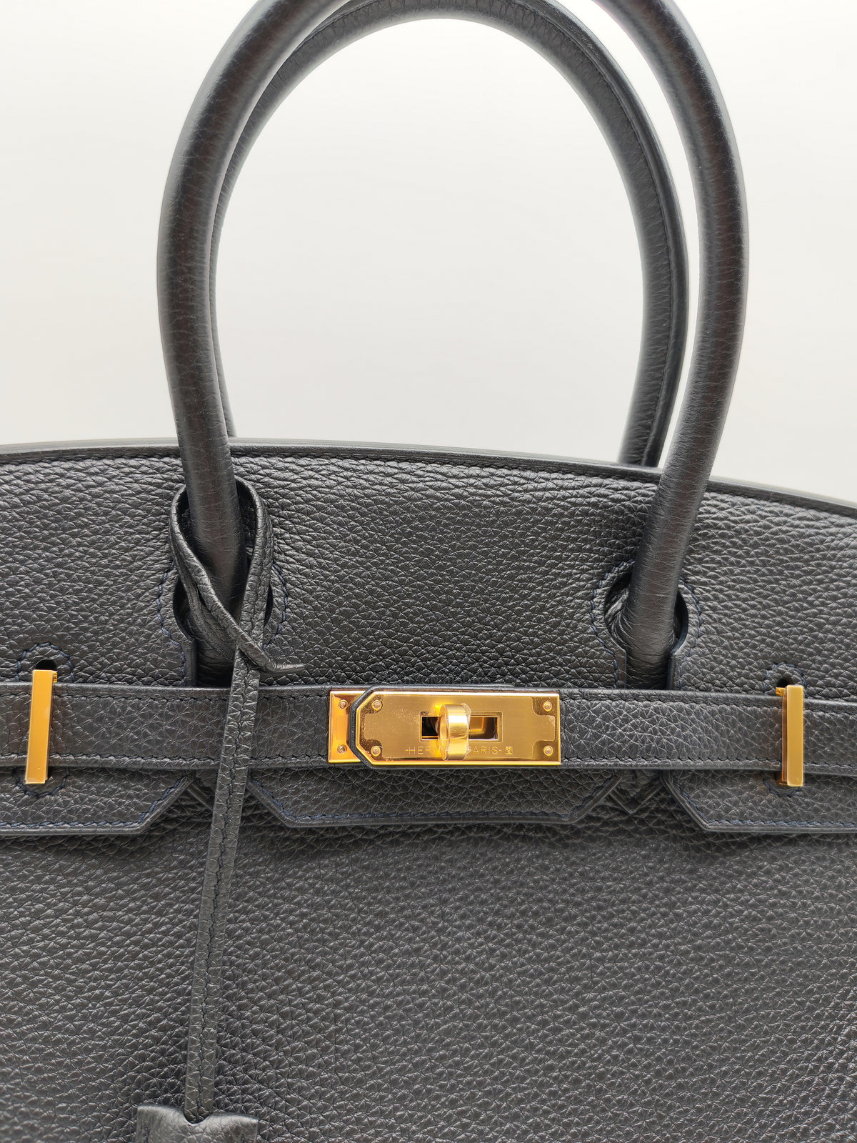 Hermes Birkin 30 Retourne in Black Togo Leather Gold Hardware Stamp Z (2021)