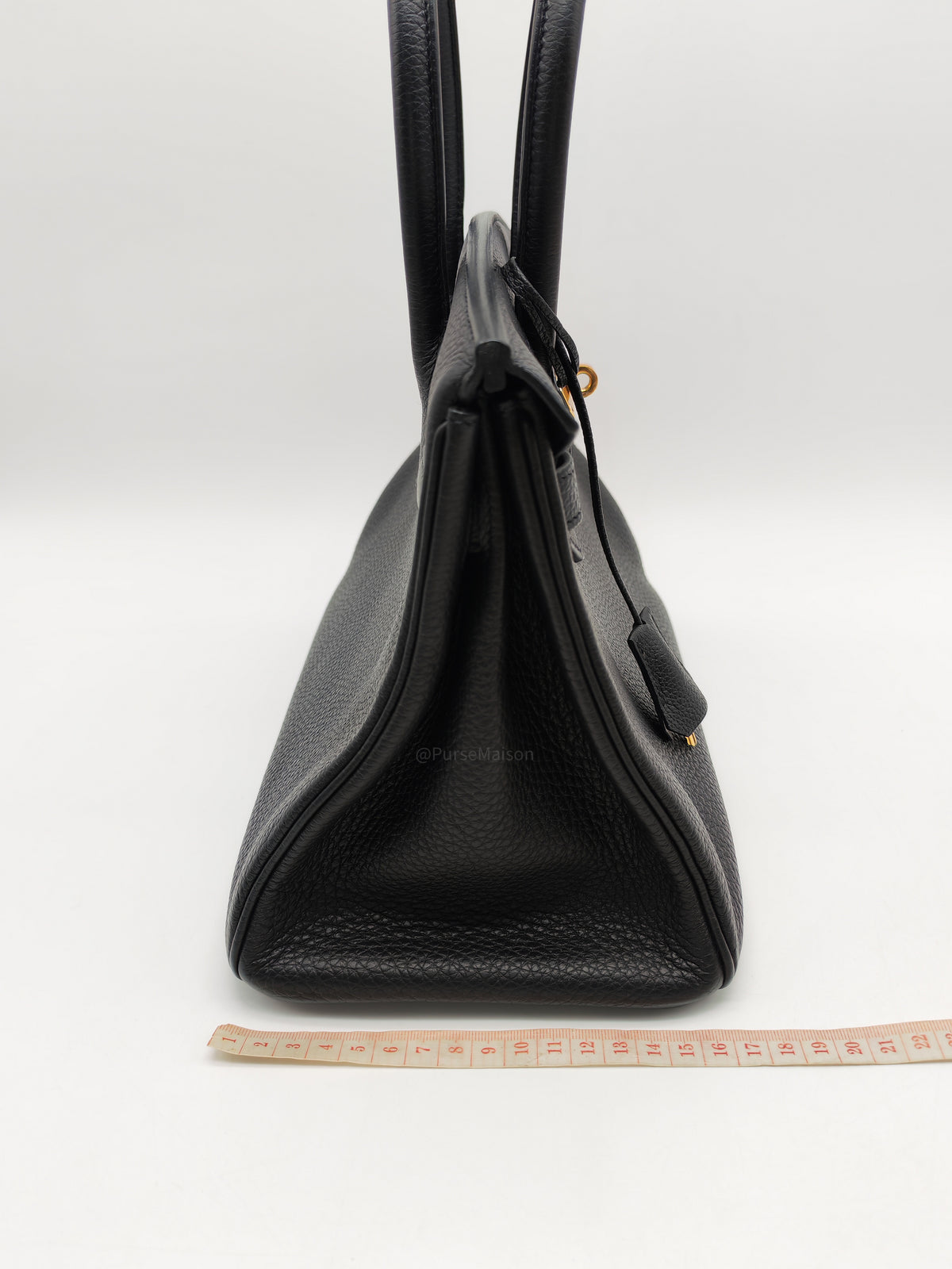 Hermes Birkin 30 Retourne in Black Togo Leather Gold Hardware Stamp Z (2021)