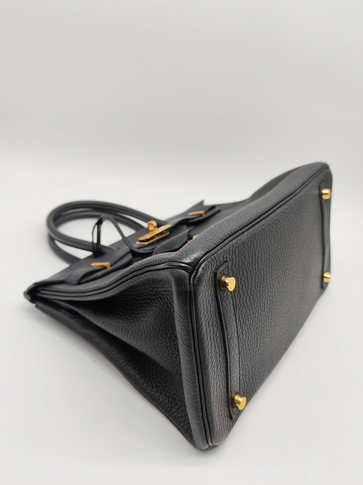 Hermes Birkin 30 Retourne in Black Togo Leather Gold Hardware Stamp Z (2021)