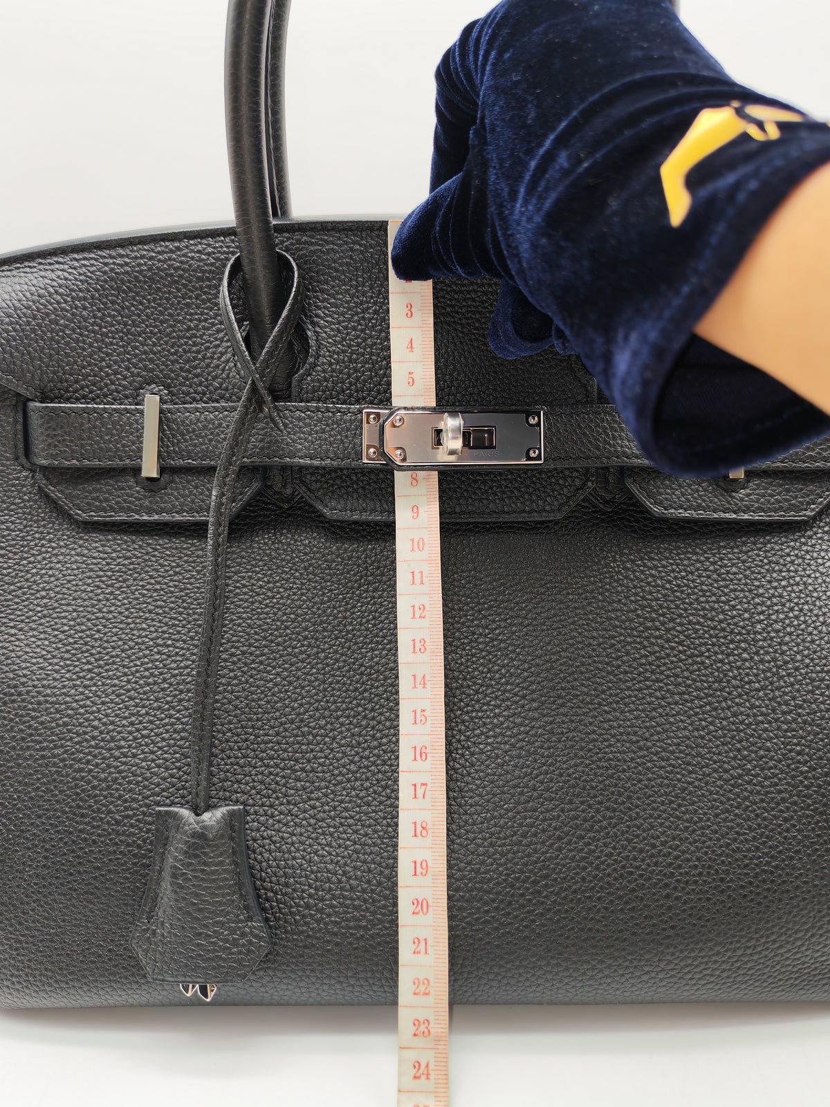 Hermes Birkin 30 Retourne in Black Togo Leather Palladium Hardware Stamp A (2017)