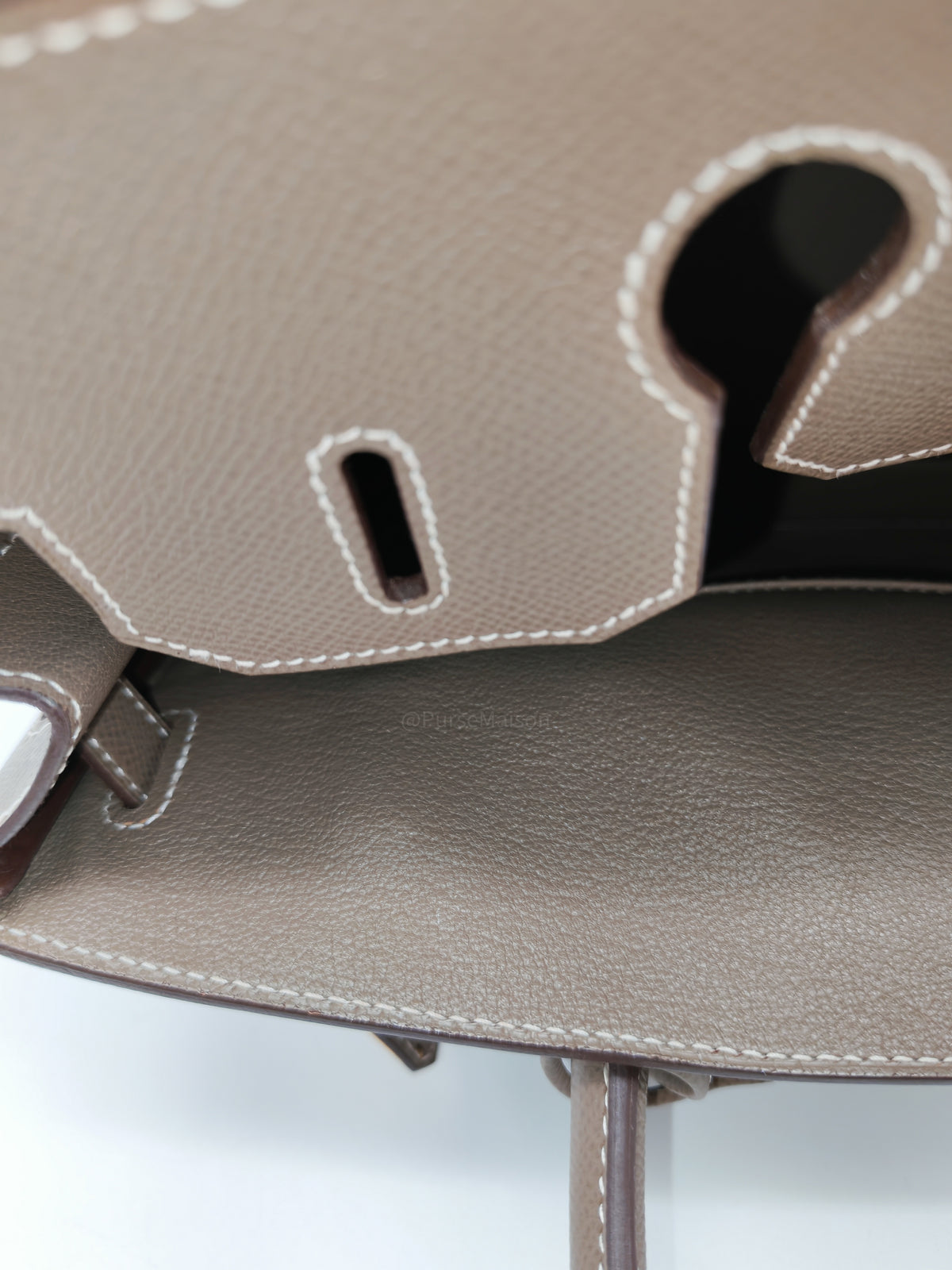 Hermes Birkin 30 Retourne in Etoupe Epsom Leather Gold Hardware Stamp Y (2020)