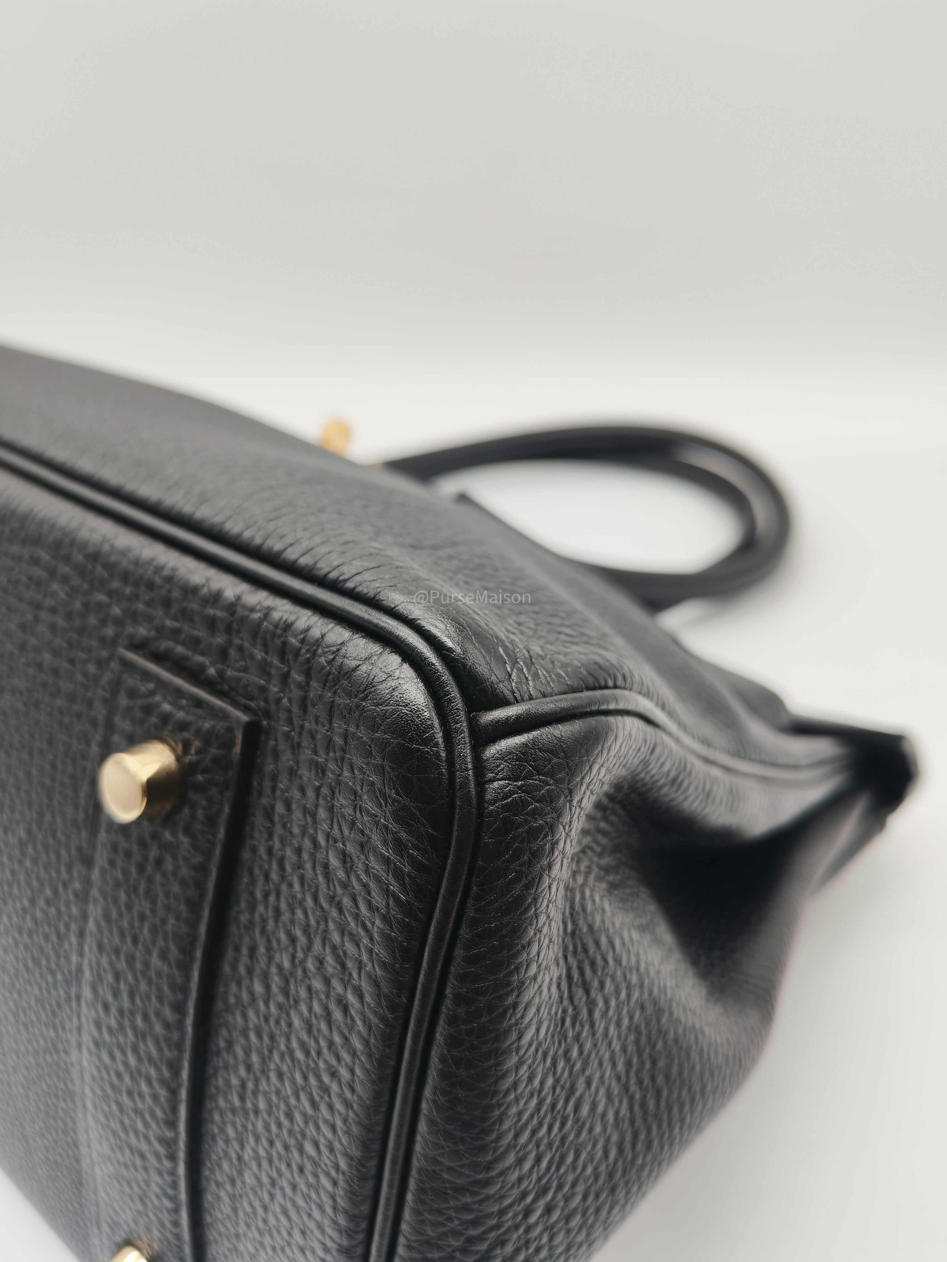 Hermes Birkin 42 The Shoulder in Black Togo LeatherGold Hardware Stamp Q Square(2013)