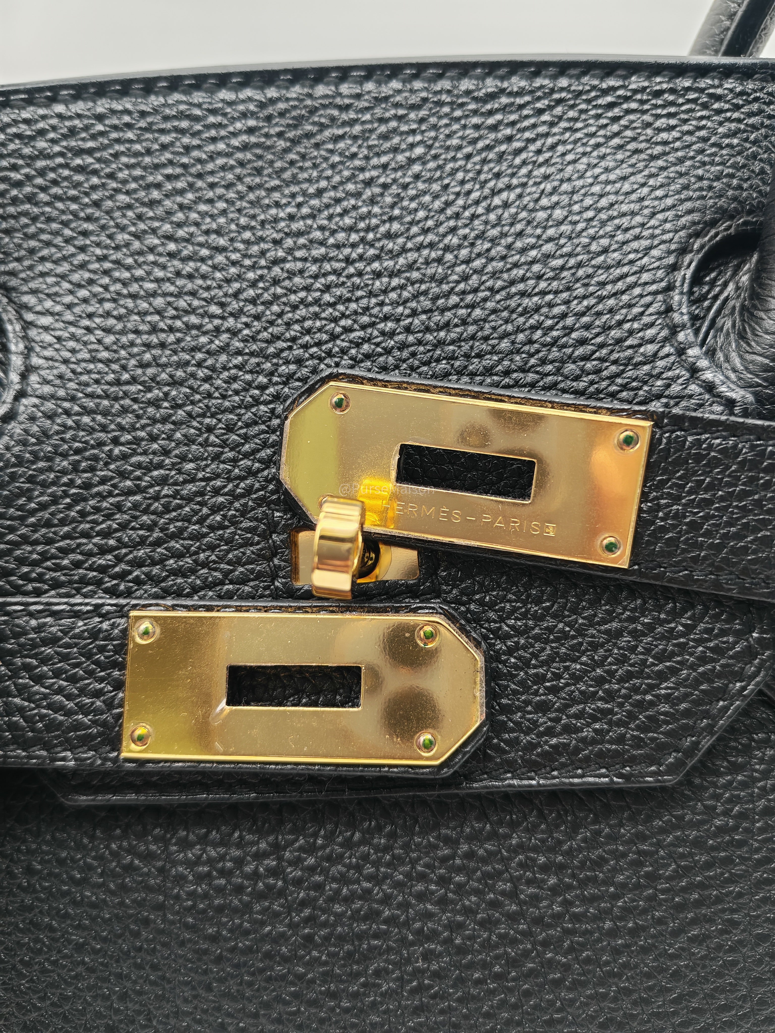 Hermes Birkin 42 The Shoulder in Black Togo LeatherGold Hardware Stamp Q Square(2013)