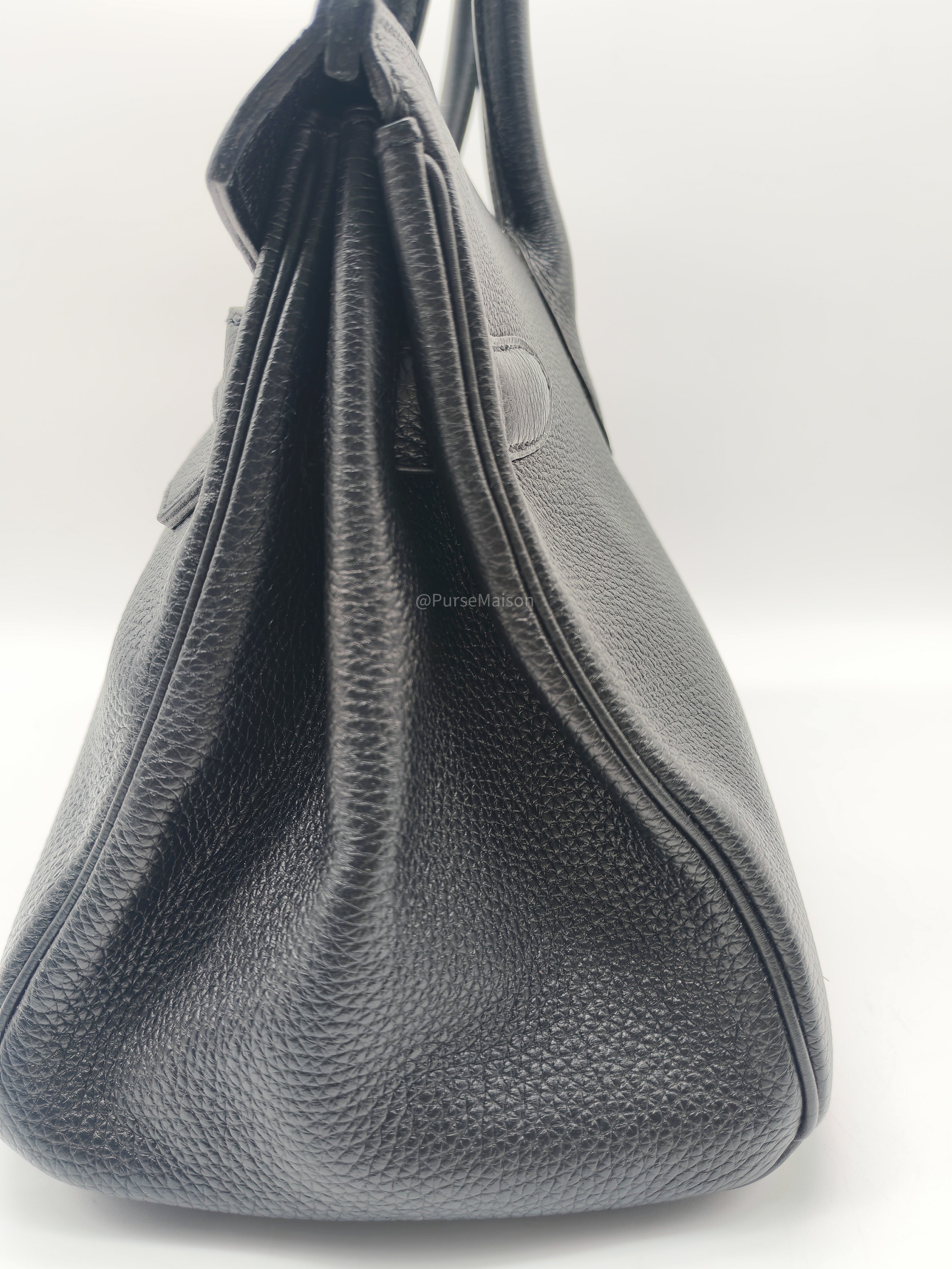Hermes Birkin 42 The Shoulder in Black Togo LeatherGold Hardware Stamp Q Square(2013)