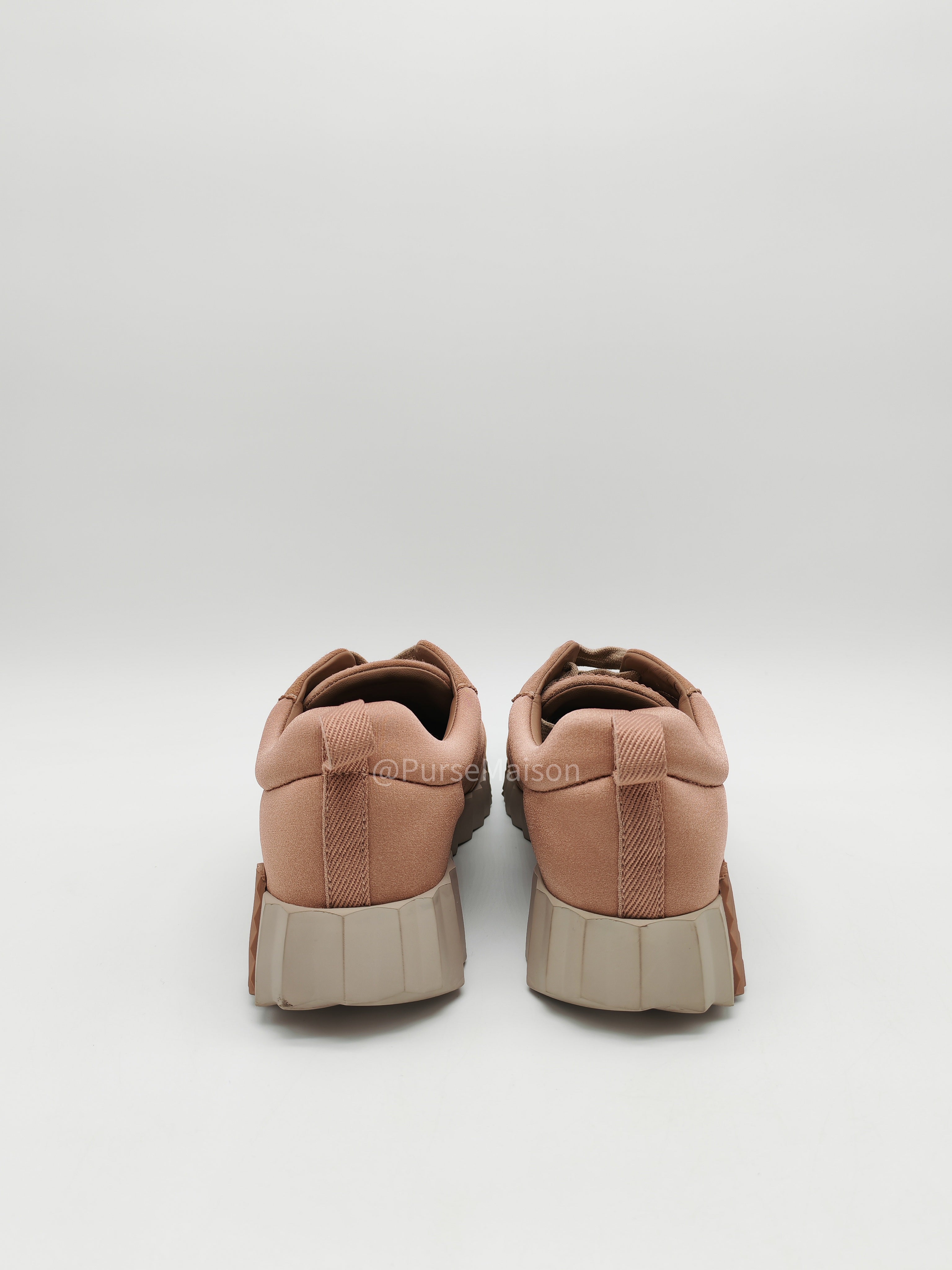 Hermes Rose Bouncing Sneakers in Pink Suede Size 37 EU (23.8cm)