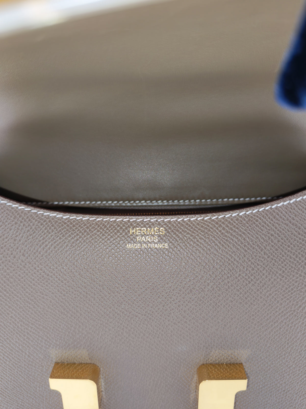 Hermes Constance 24 in Etoupe Epsom Leather Gold Hardware Stamp U (UMS 685 TB)