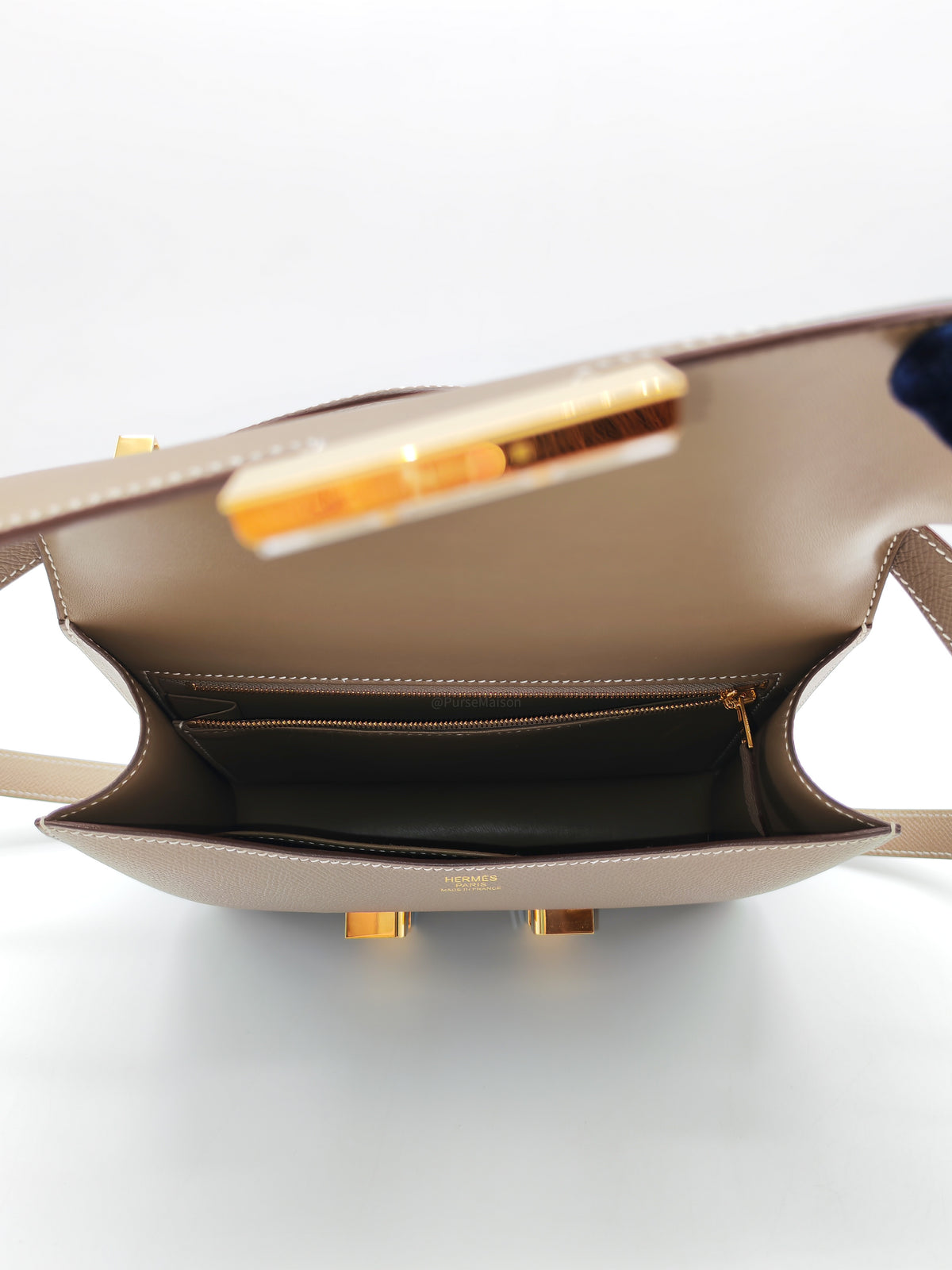 Hermes Constance 24 in Etoupe Epsom Leather Gold Hardware Stamp U (UMS 685 TB)