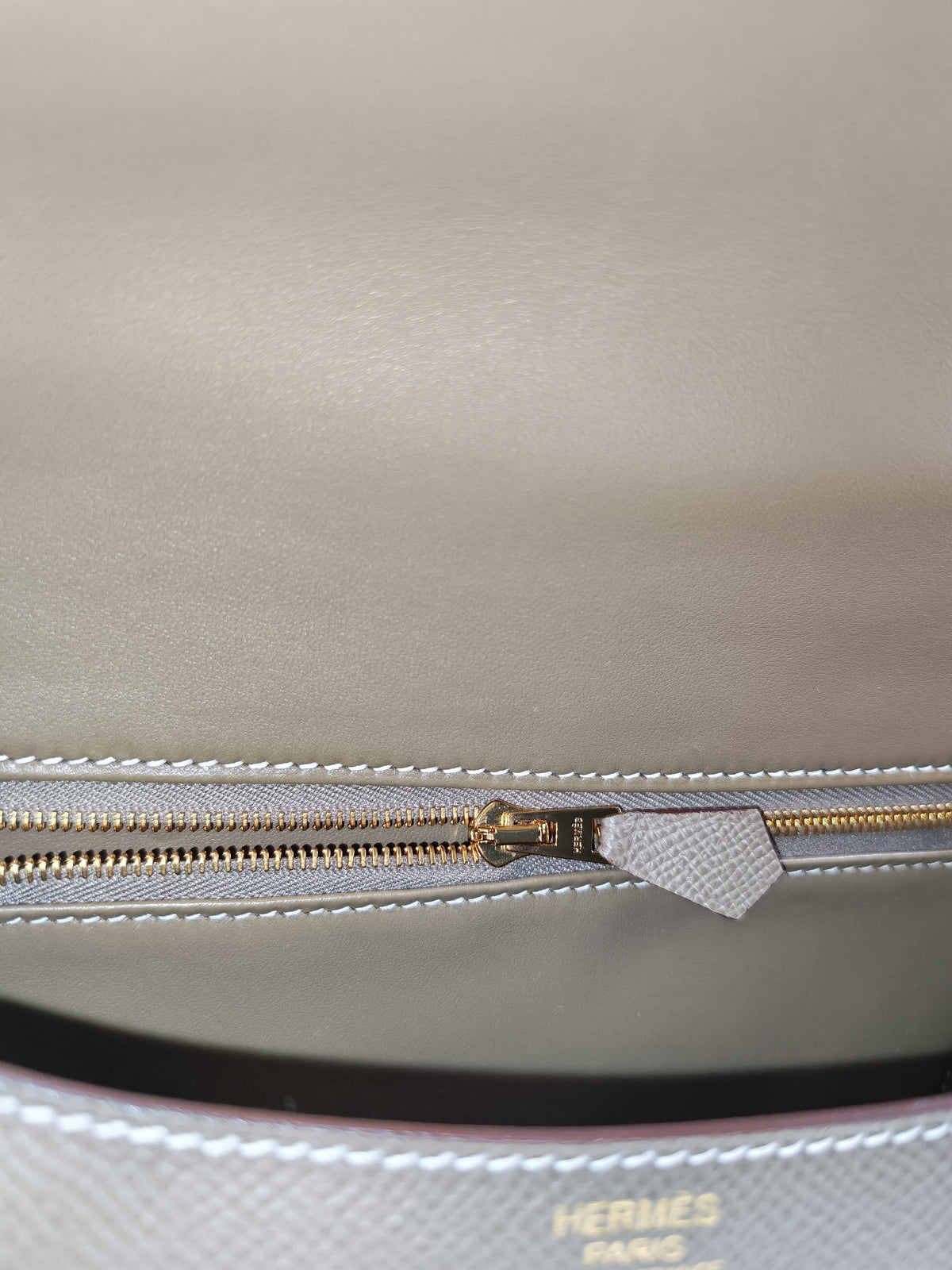 Hermes Constance 24 in Etoupe Epsom Leather Gold Hardware Stamp U (UMS 685 TB)