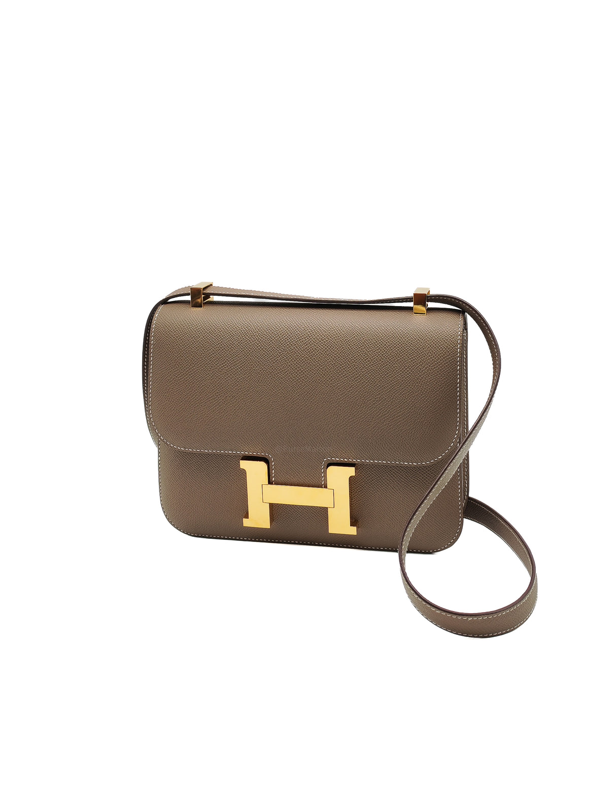 Hermes Constance 24 in Etoupe Epsom Leather Gold Hardware Stamp U (UMS 685 TB)