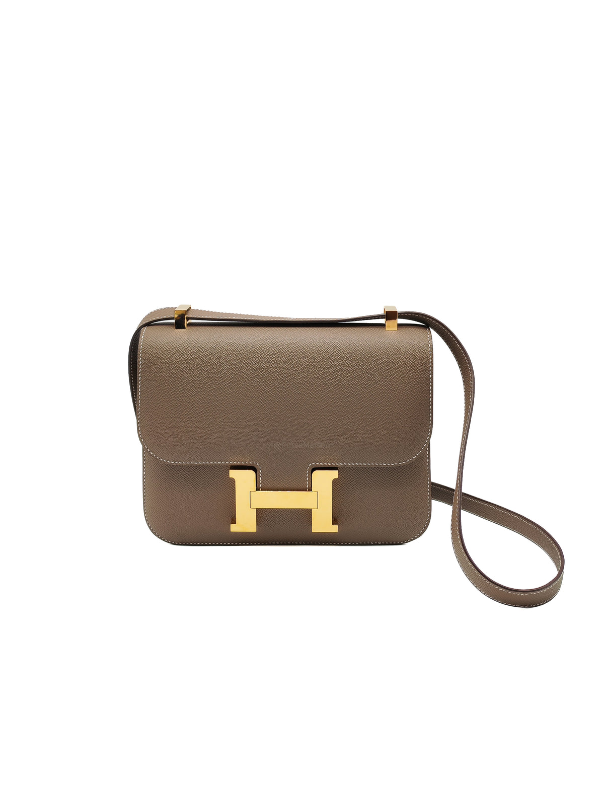Hermes Constance 24 in Etoupe Epsom Leather Gold Hardware Stamp U (UMS 685 TB)