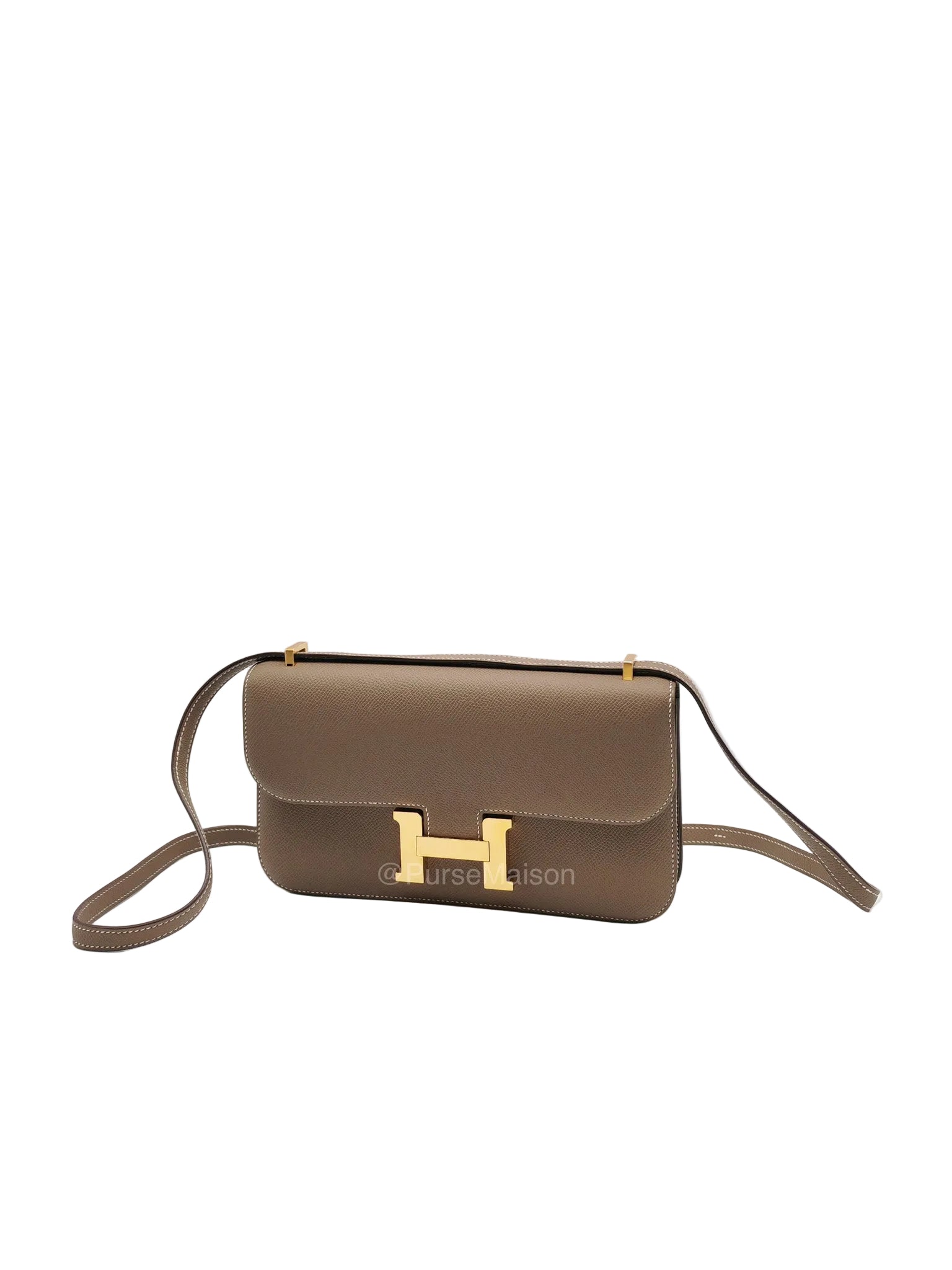Hermes Constance Elan in Etoupe Epsom Leather and Gold Hardware Stamp B (2023)