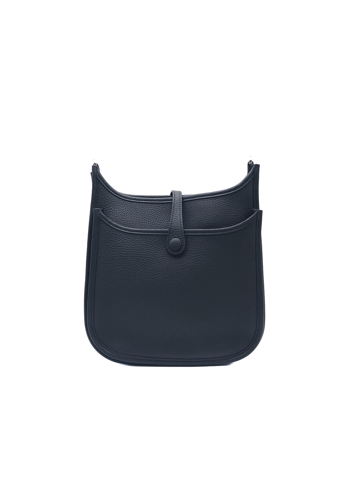 Hermes Evelyne 23 in Black Taurillon Clemence Leather Palladium Hardware Stamp G(2026)