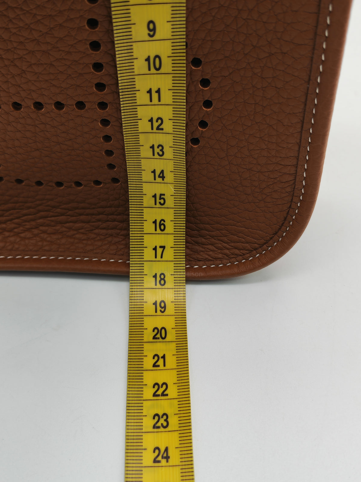 Hermes Evelyne TPM in Gold Taurillon Clemence Leather and Gold Hardware Stamp G (2026)