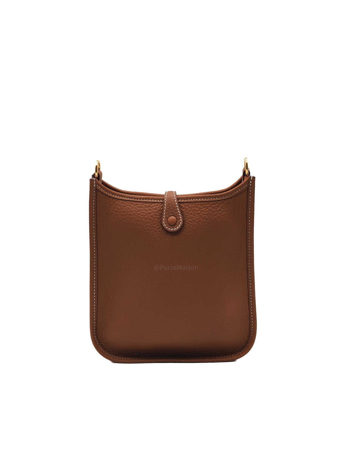 Hermes Evelyne TPM in Gold Taurillon Clemence Leather and Gold Hardware Stamp G (2026)