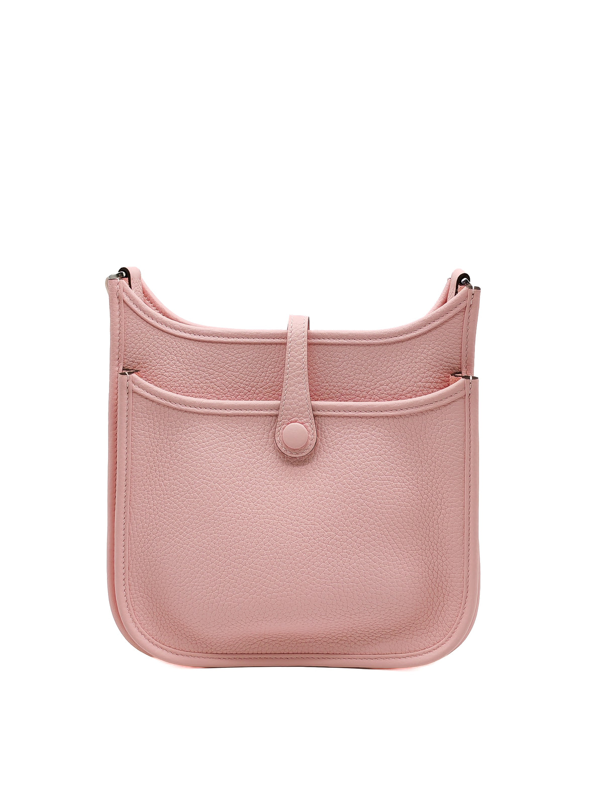 Hermes Evelyne Poche III 23 in Sakura Pink Clemence Leather Palladium Hardware Stamp K (2025)