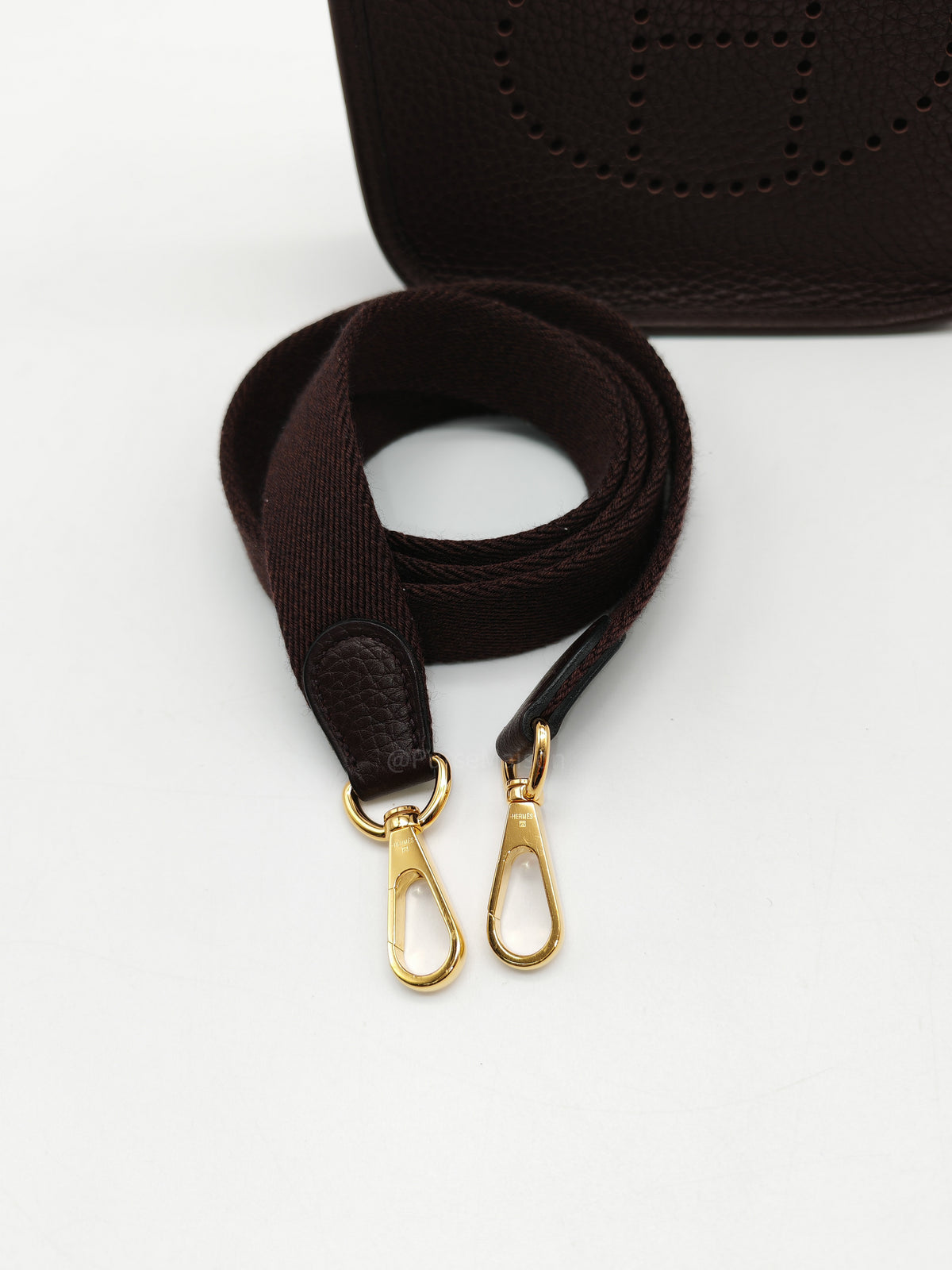 Hermes Evelyne TPM in Rouge Sellier Clemence Leather and Gold Hardware Stamp Z (2021)