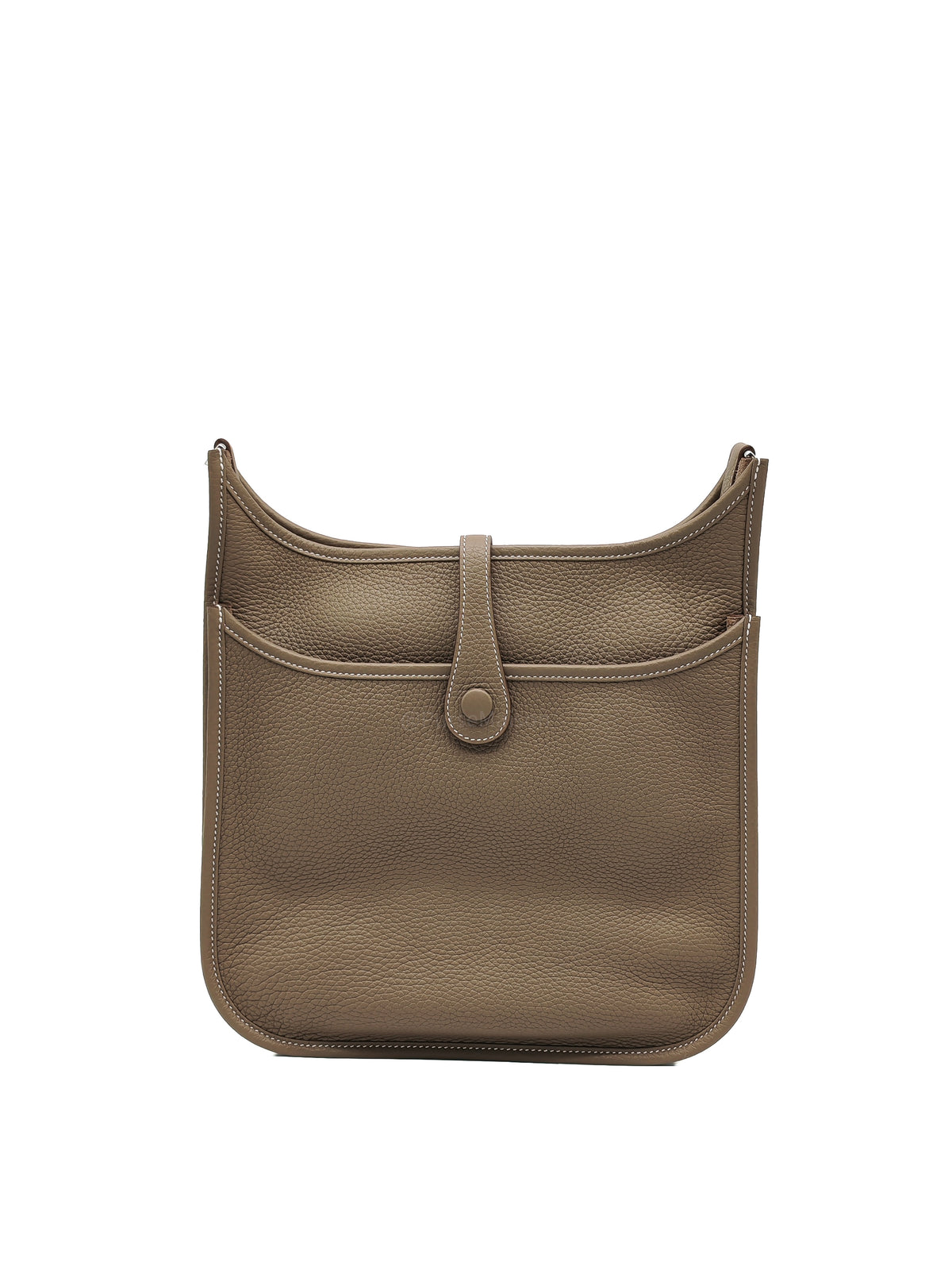 Hermes Evelyne PM in Etoupe Clemence Leather Palladium Hardware Stamp K (2026)