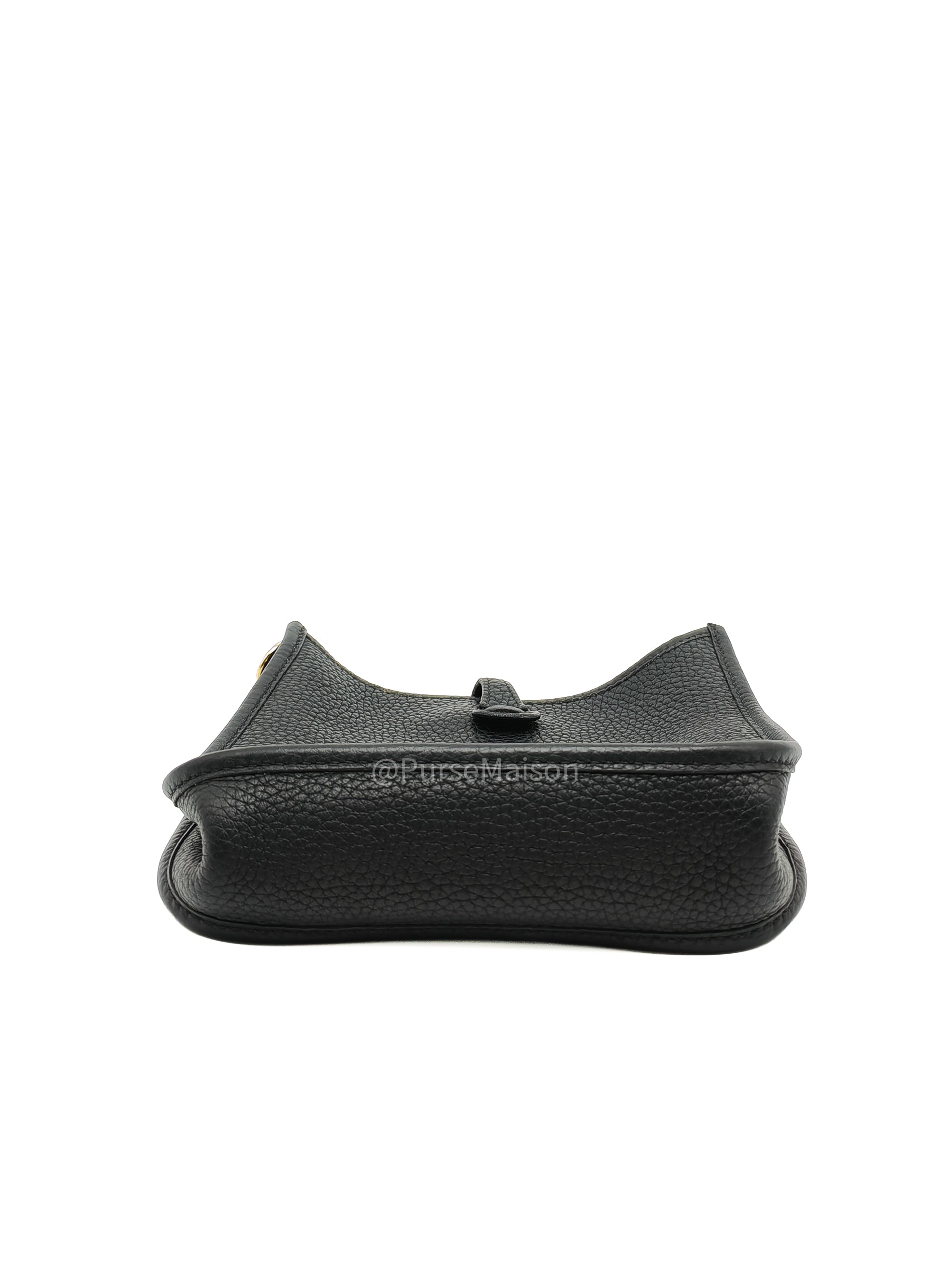 Hermes Evelyne 16 TPM Black in Clemence Leather and Gold Hardware Stamp Y(2020)