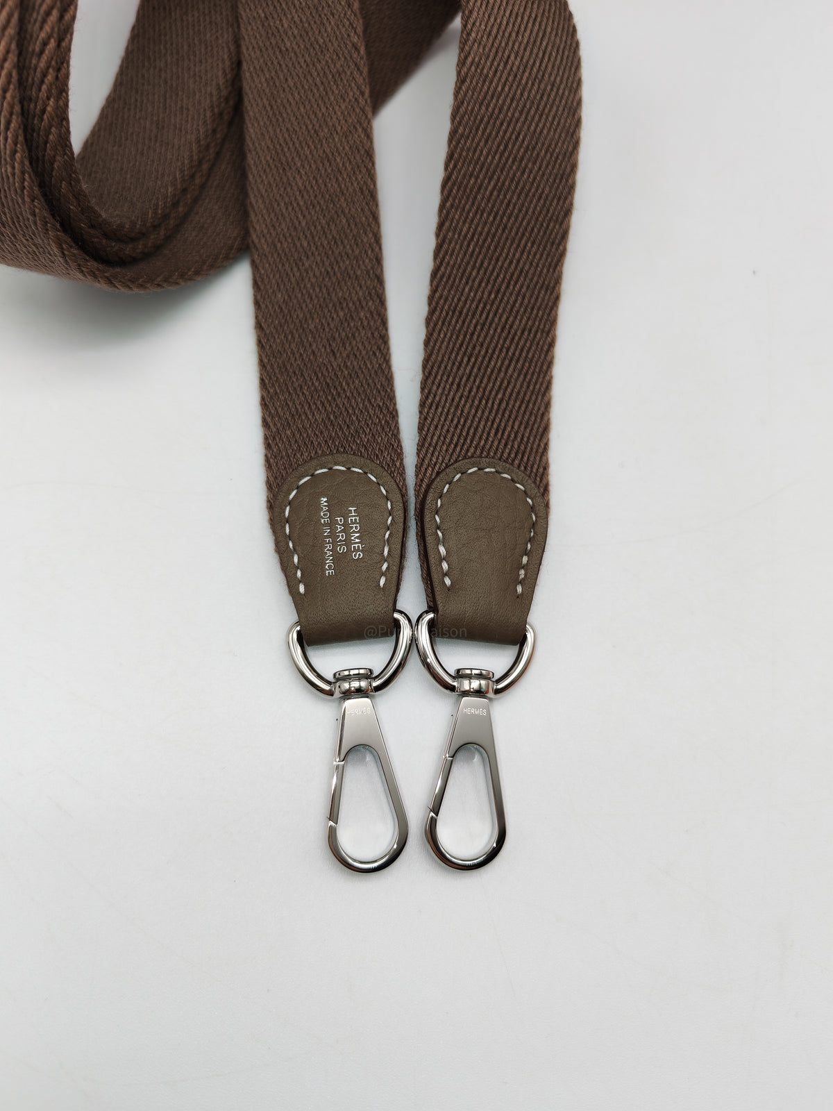 Hermes Evelyne TPM in Etoupe Taurillon Clemence Leather and Palladium Hardware Stamp G (2026)