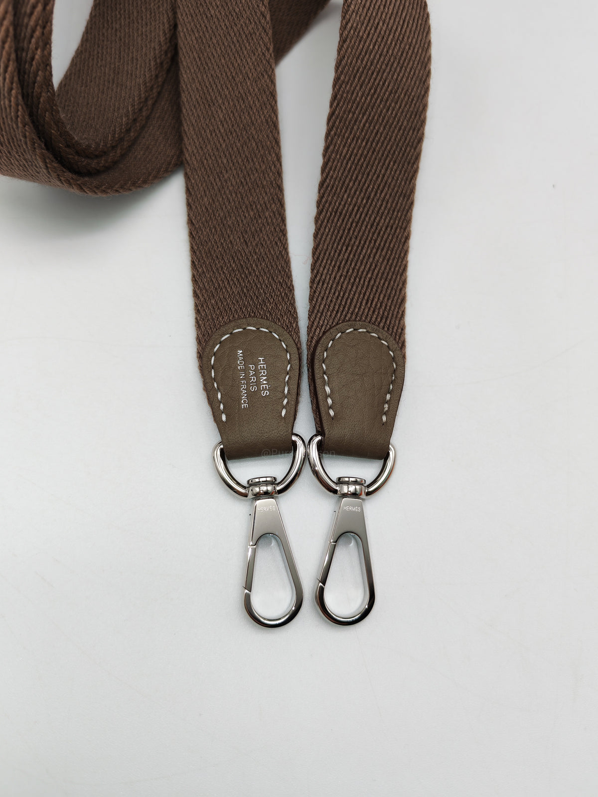 Hermes Evelyne TPM in Etoupe Taurillon Clemence Leather and Palladium Hardware Stamp G (2026)