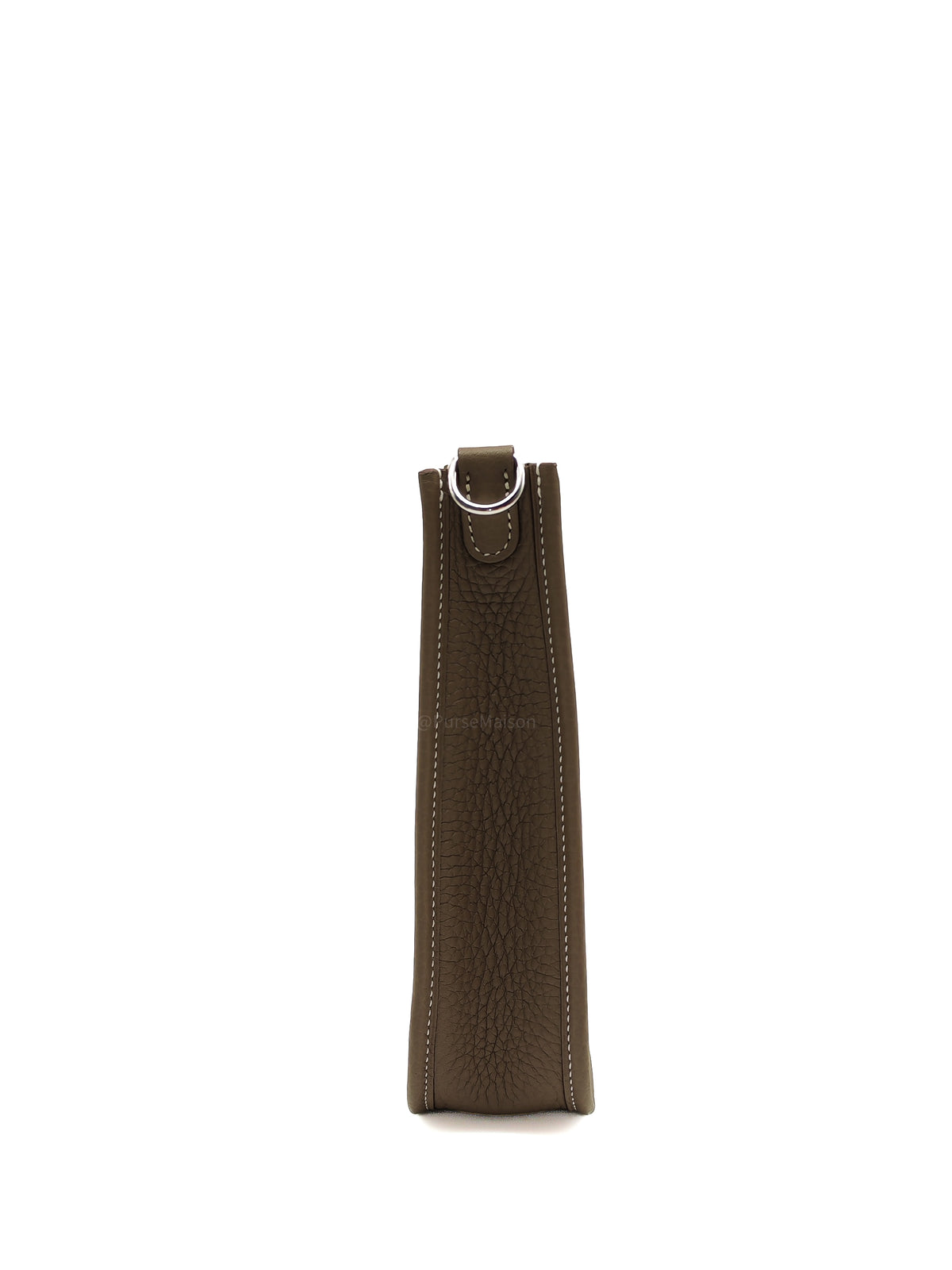 Hermes Evelyne TPM in Etoupe Taurillon Clemence Leather and Palladium Hardware Stamp G (2026)