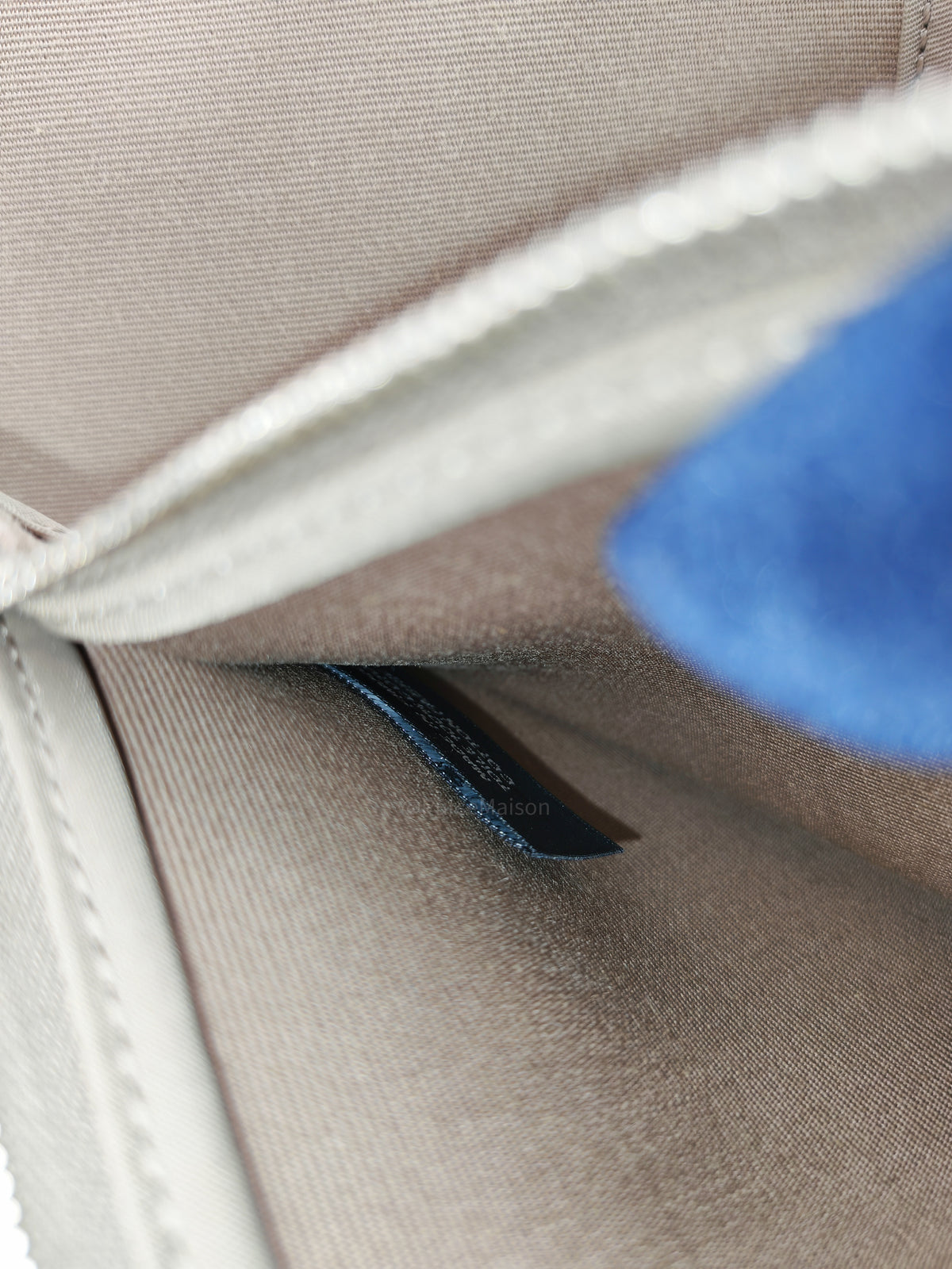 Hermes Herbag Zip 31 in Ebene Leather & Etoupe Canvas Palladium Hardware Stamp T(2015) | Purse Maison Luxury Bags Shop
