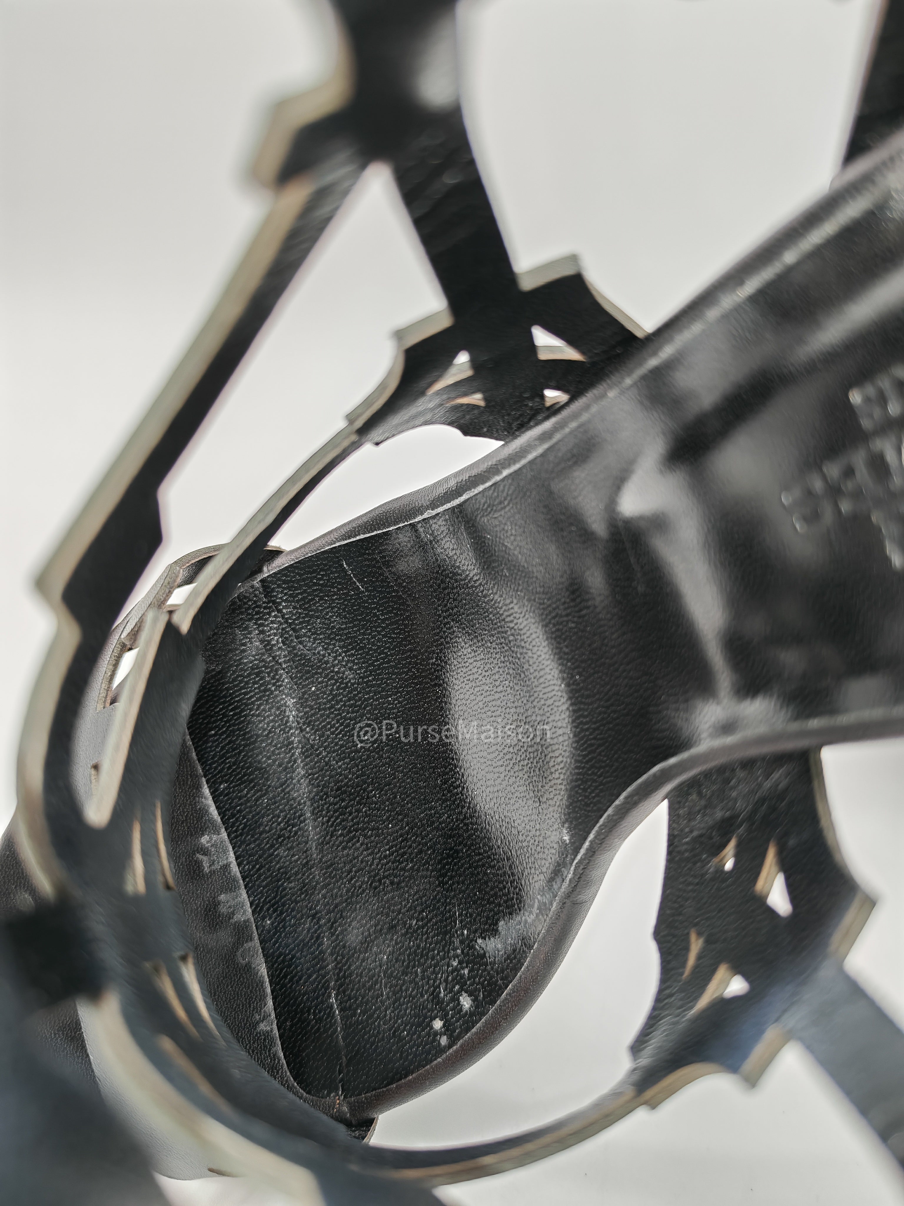Hermes Keira Ankle Sandals in Black Calfskin Leather Size 37 (24 cm)