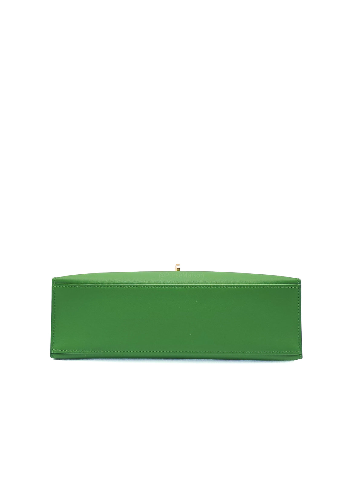 Hermes Kelly Pochette in Vert Yucca Swift Leather Gold Hardware Stamp B (2023)