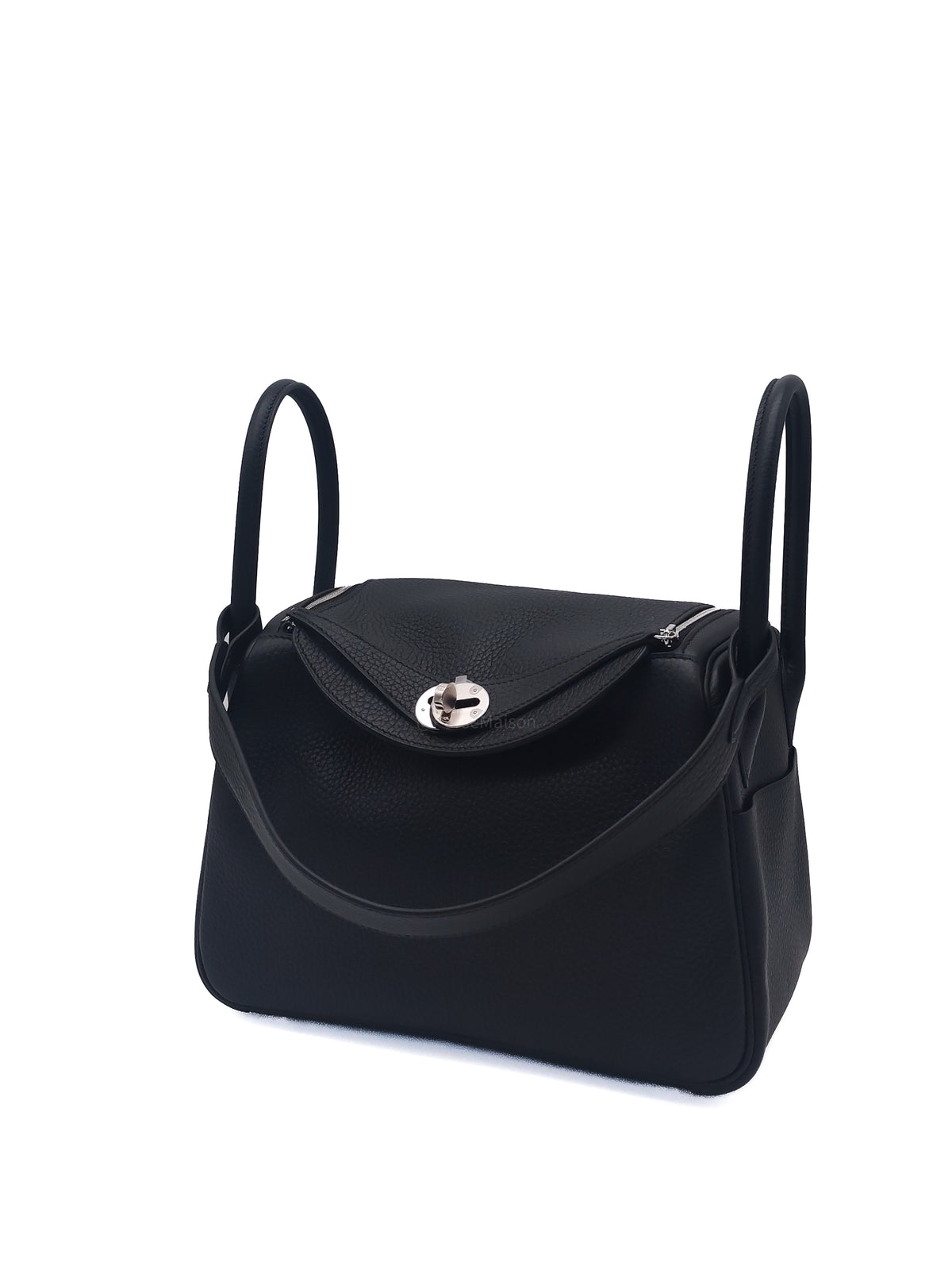 Hermes Lindy 26 in Noir Clemence Leather Palladium Hardware Stamp G (2026)
