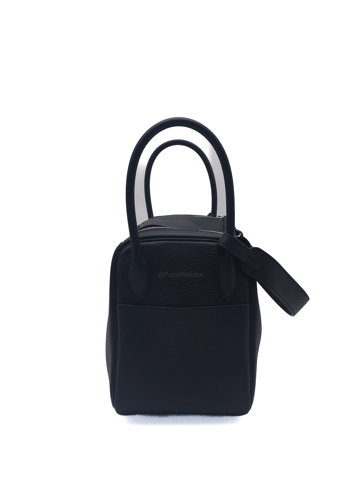 Hermes Lindy 26 in Noir Clemence Leather Palladium Hardware Stamp G (2026)