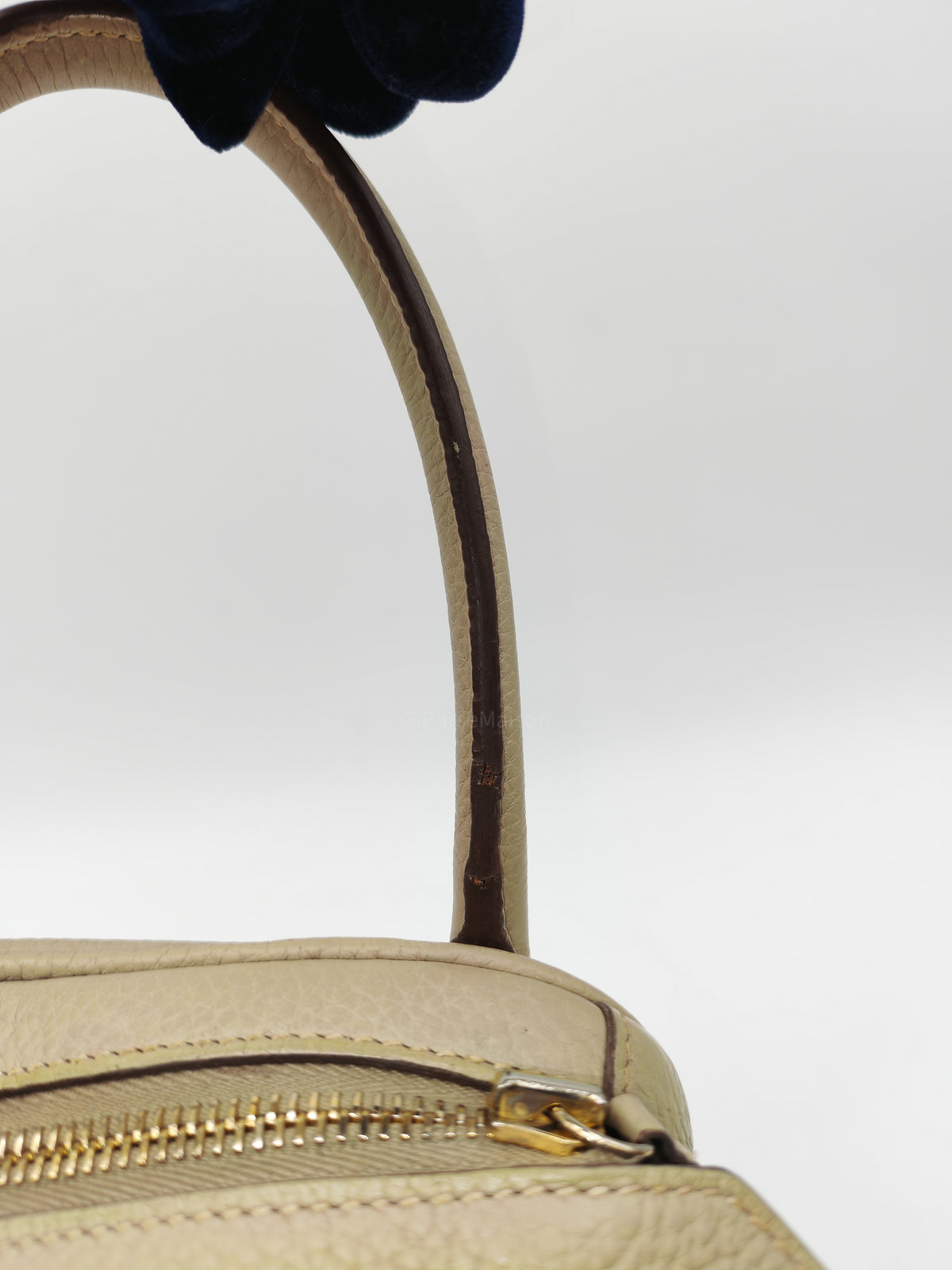 Hermes Lindy 30 in Trench Clemence Leather Gold Hardware Stamp Square Q (2013)