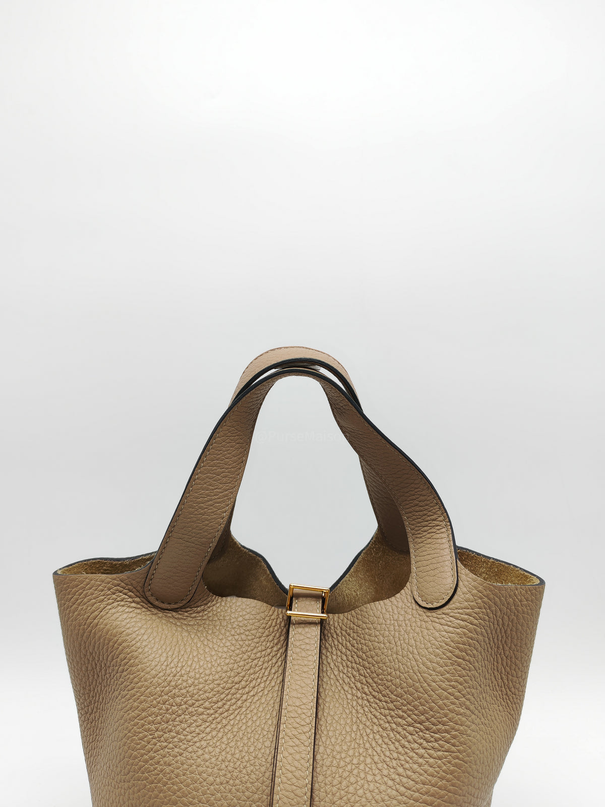 Hermes Picotin Lock 18 in Trench Taurillon Clemence Leather Gold Hardware Stamp Z(2021)
