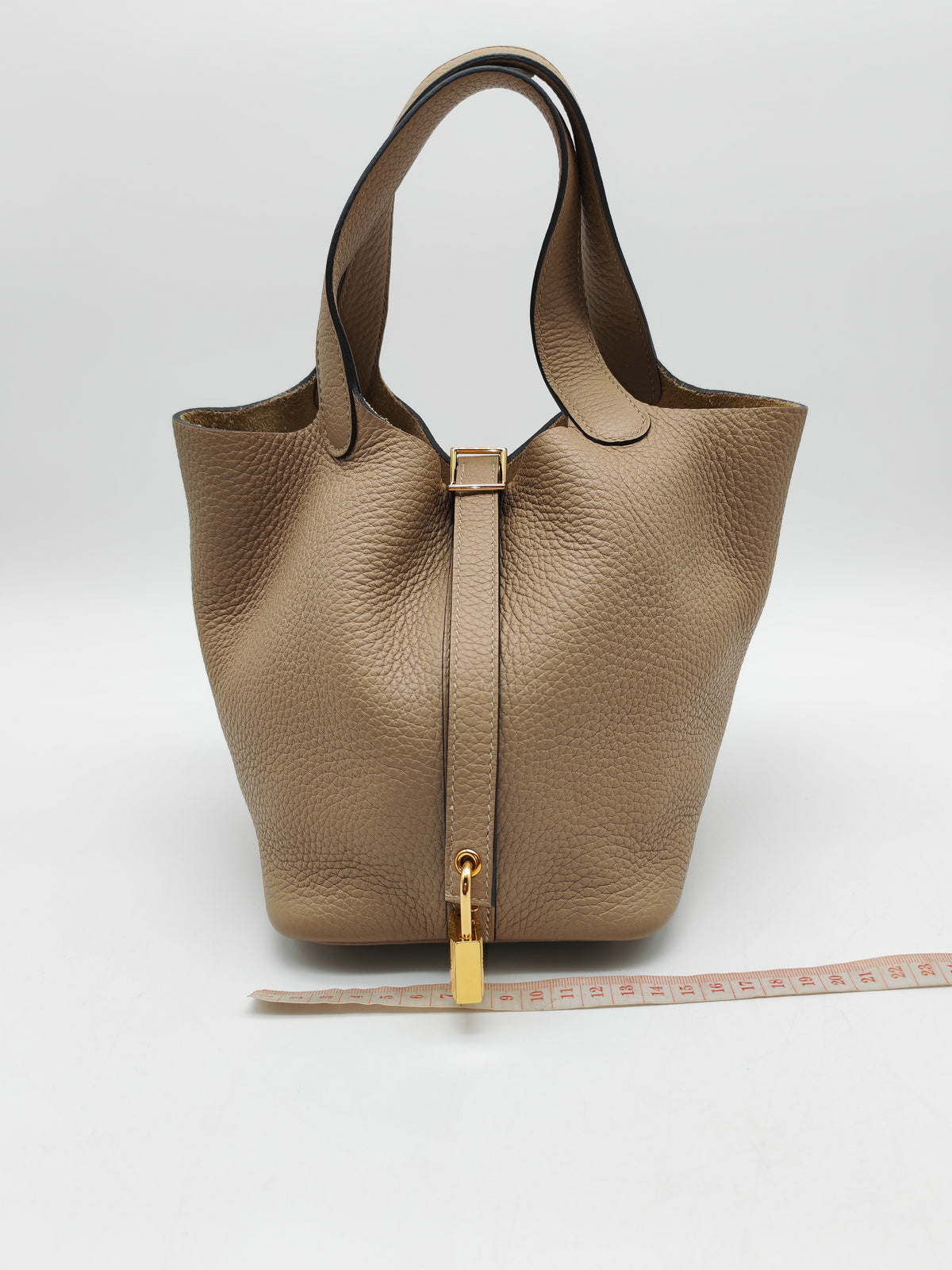 Hermes Picotin Lock 18 in Trench Taurillon Clemence Leather Gold Hardware Stamp Z(2021)