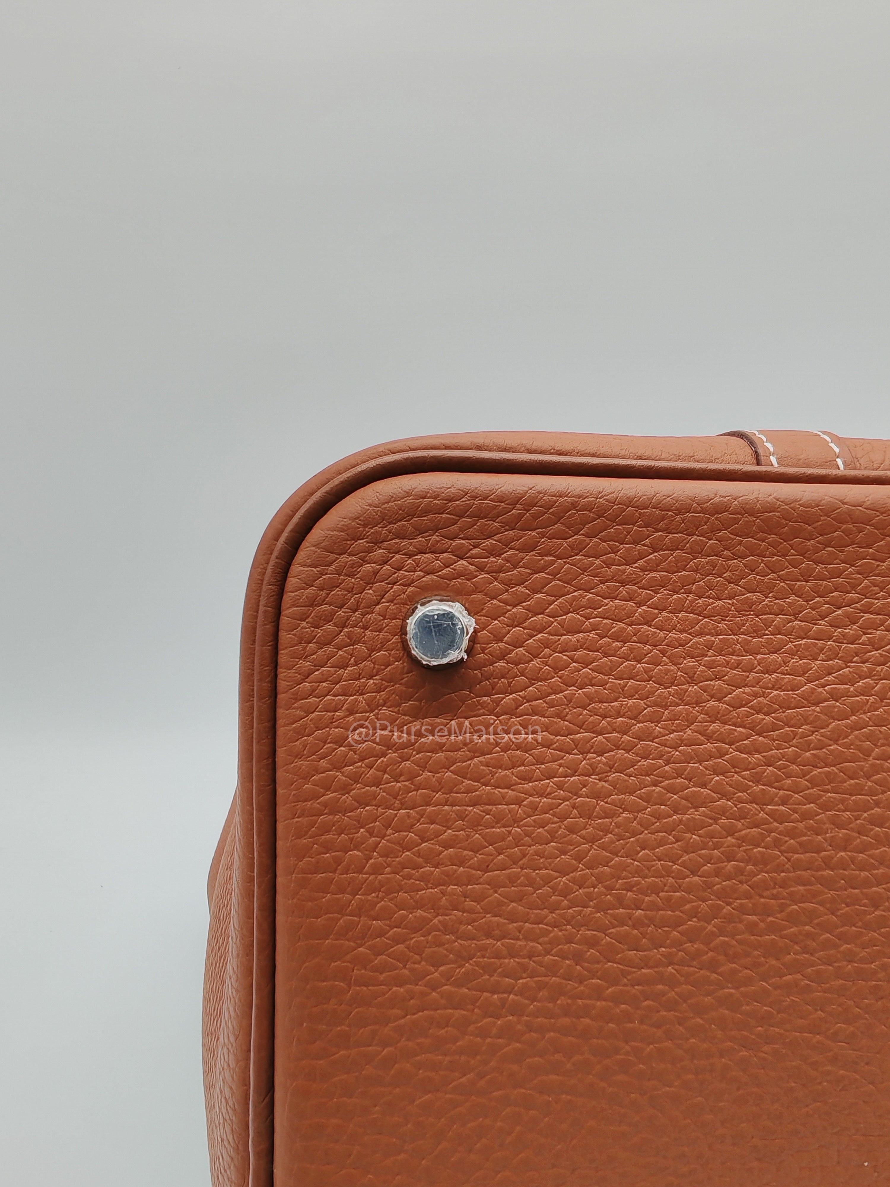 Hermes Picotin 22 in Gold Taurillion Maurice Leather Palladium Hardware Stamp U(2022)