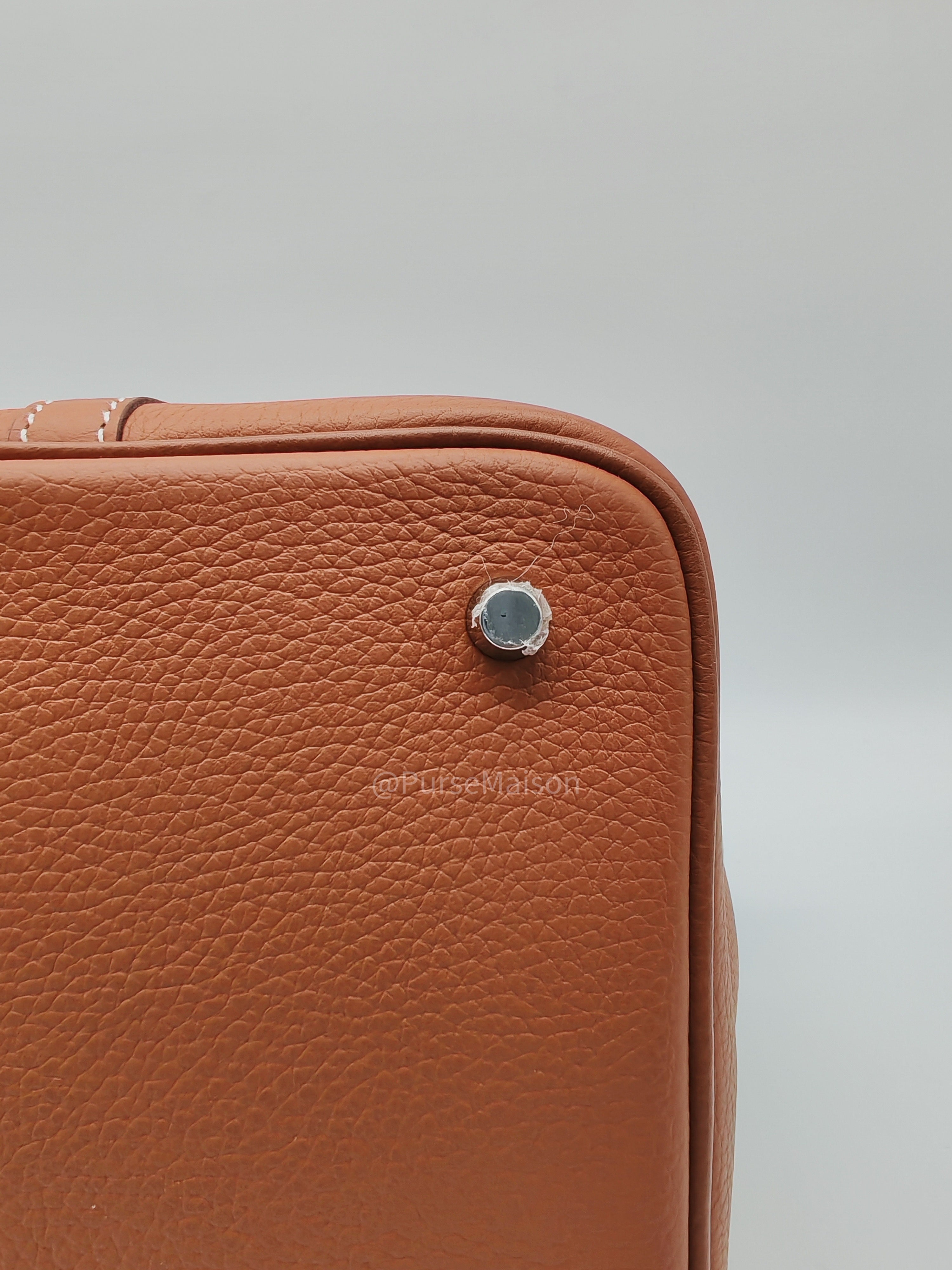 Hermes Picotin 22 in Gold Taurillion Maurice Leather Palladium Hardware Stamp U(2022)