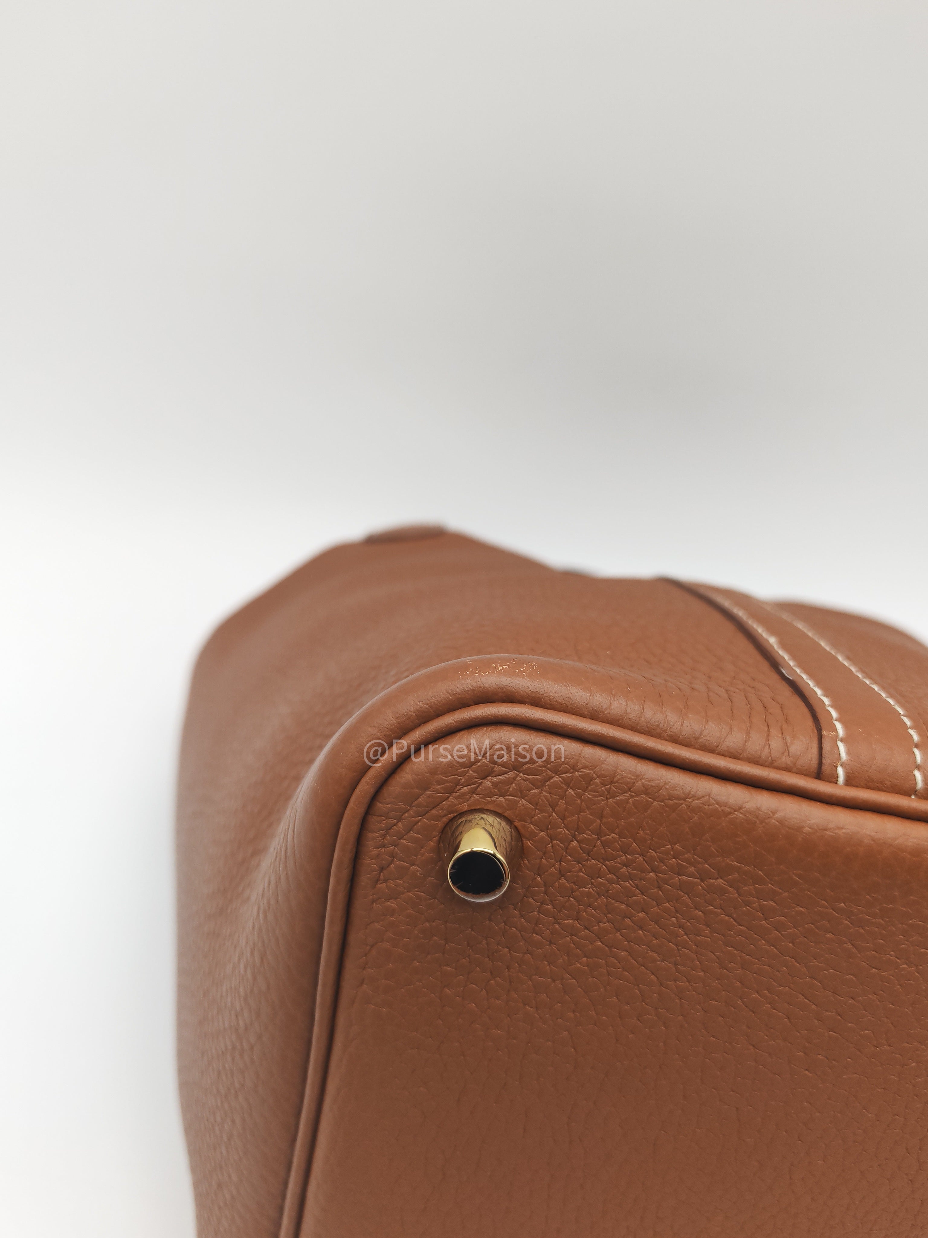 Hermes Picotin Lock 18 in Gold Clemence Leather and Gold Hardware Stamp Z(2021)