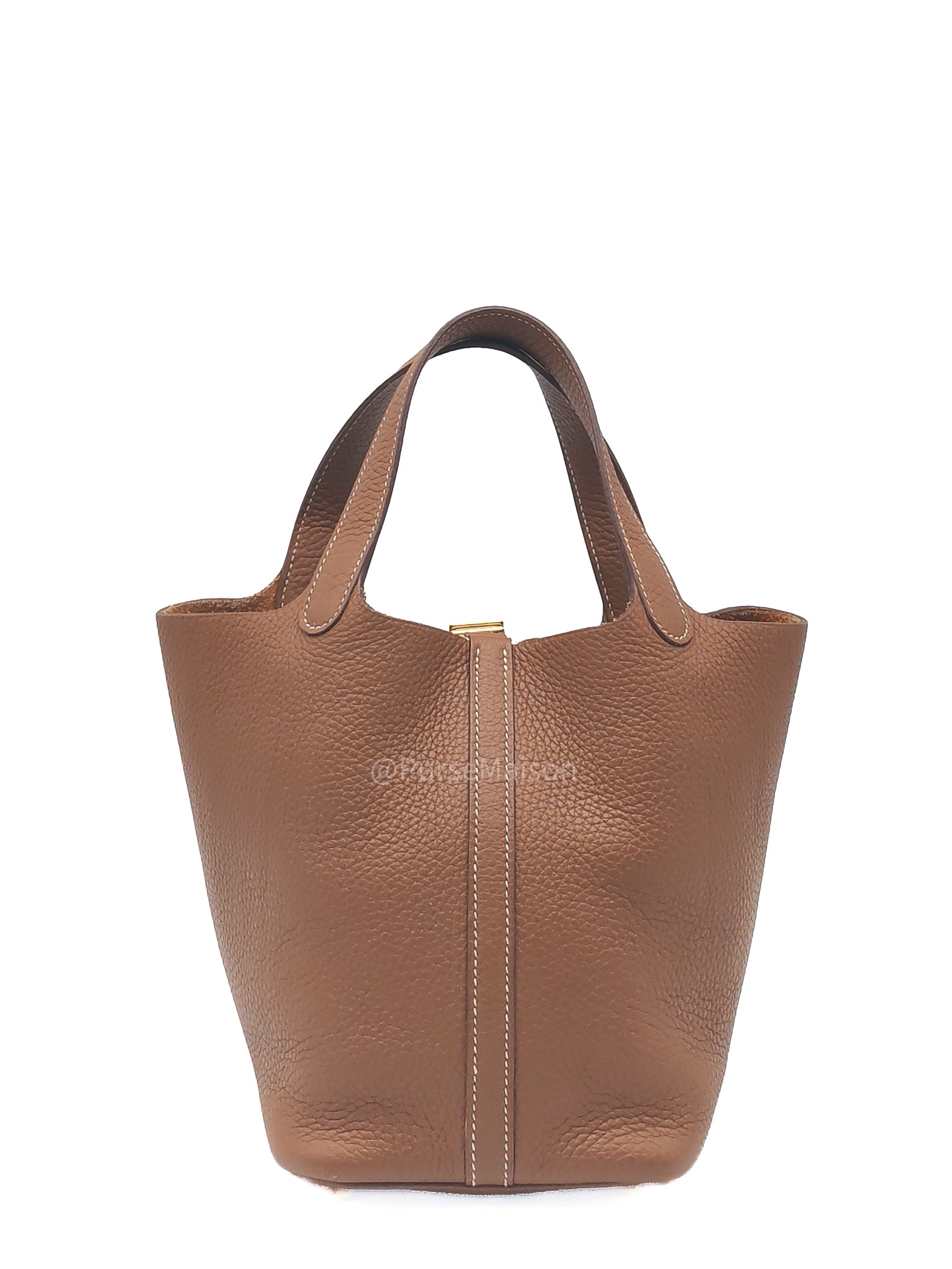 Hermes Picotin Lock 18 in Gold Clemence Leather and Gold Hardware Stamp Z(2021)